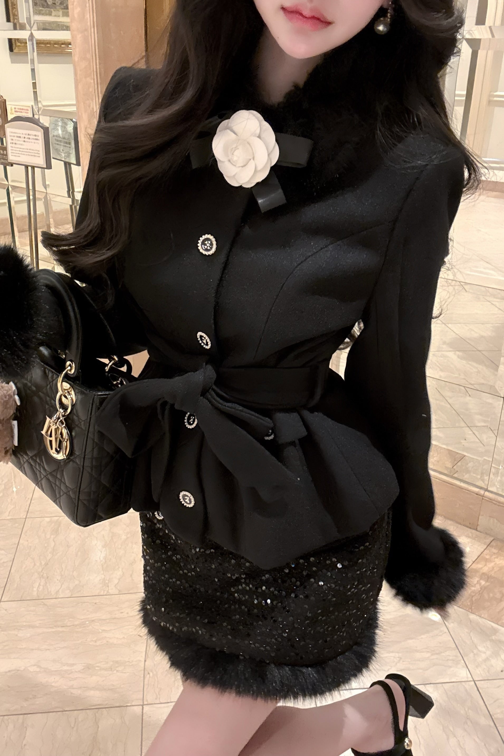 ラグジュアリーファーセットアップ KR30083