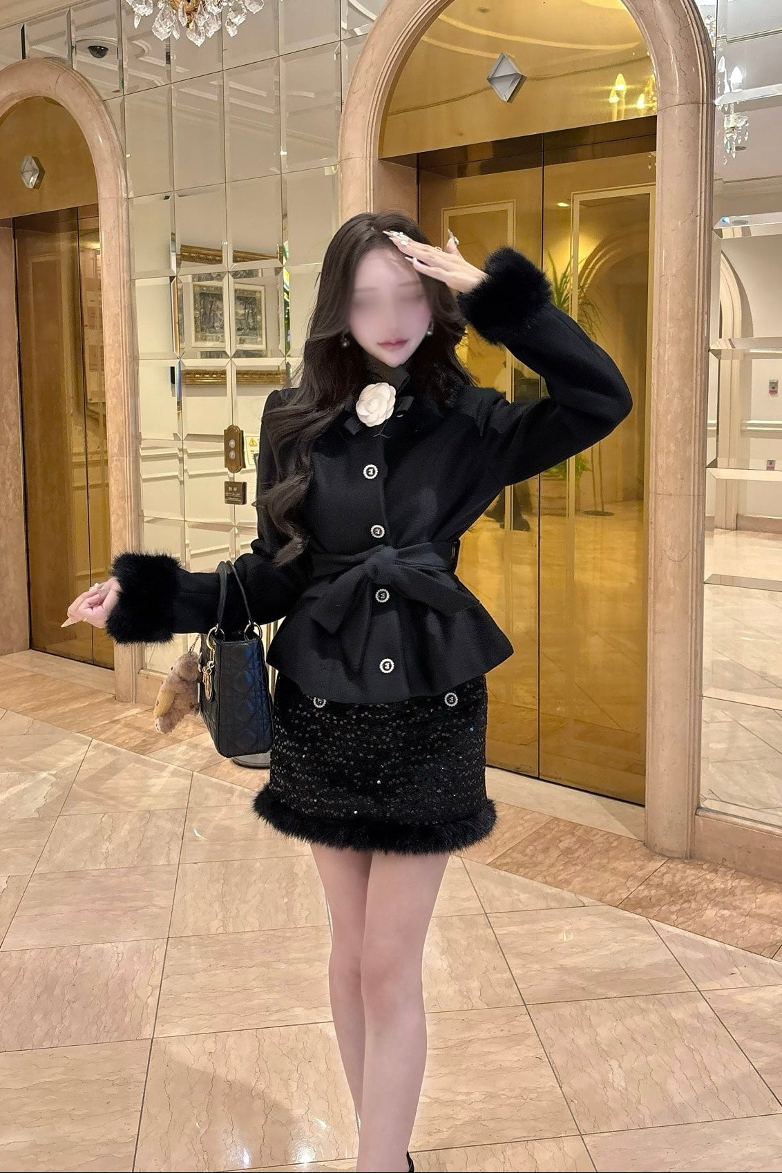 ラグジュアリーファーセットアップ KR30083