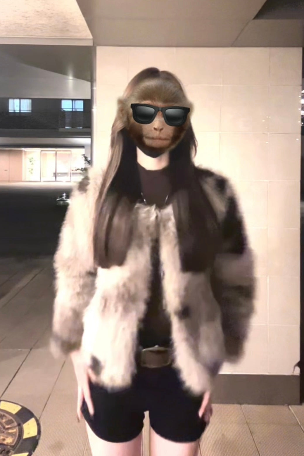 マーブルファーコート KR30088