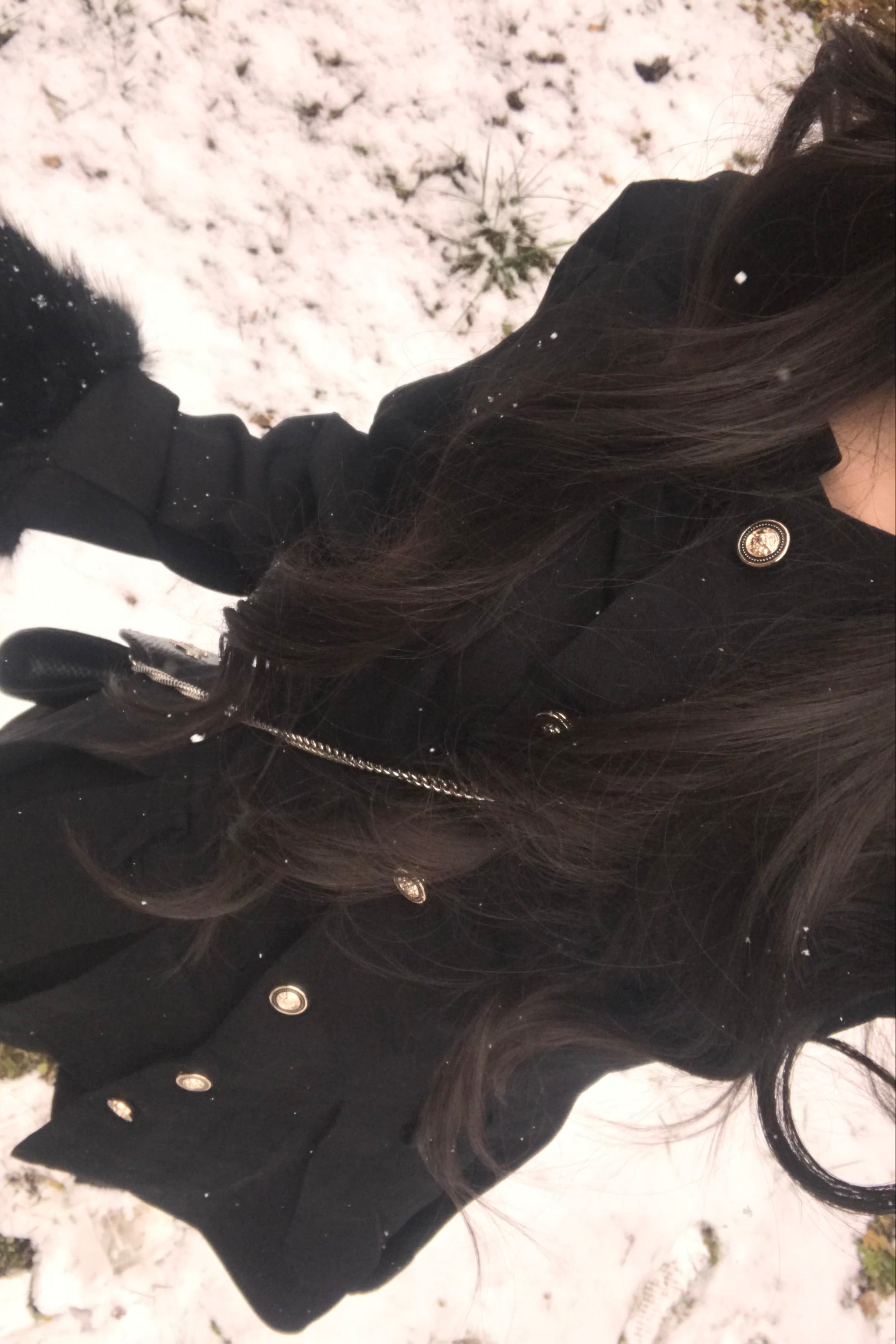 リボンサイドファーワンピース KR30440