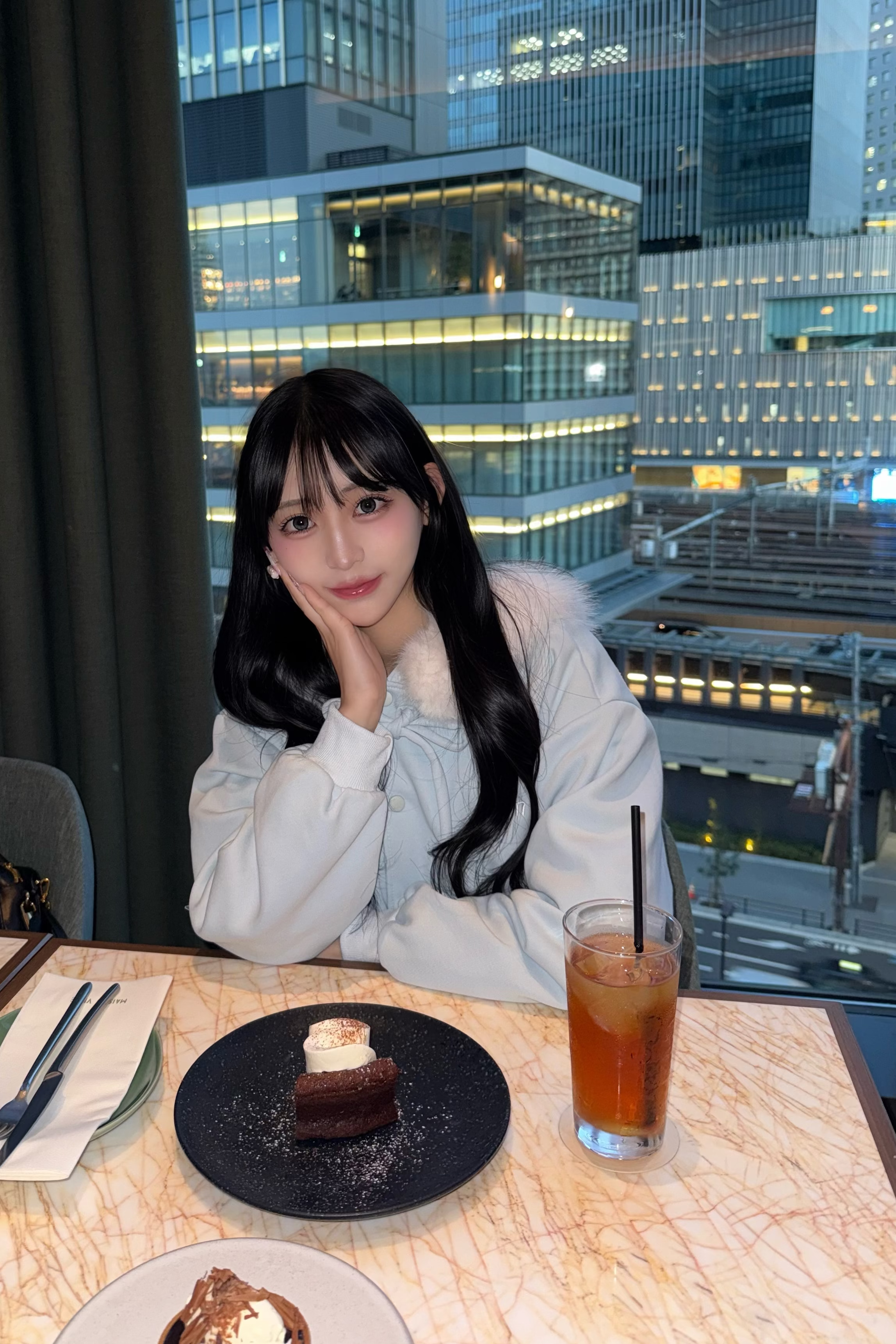 ファーリボンブルゾン KR30399