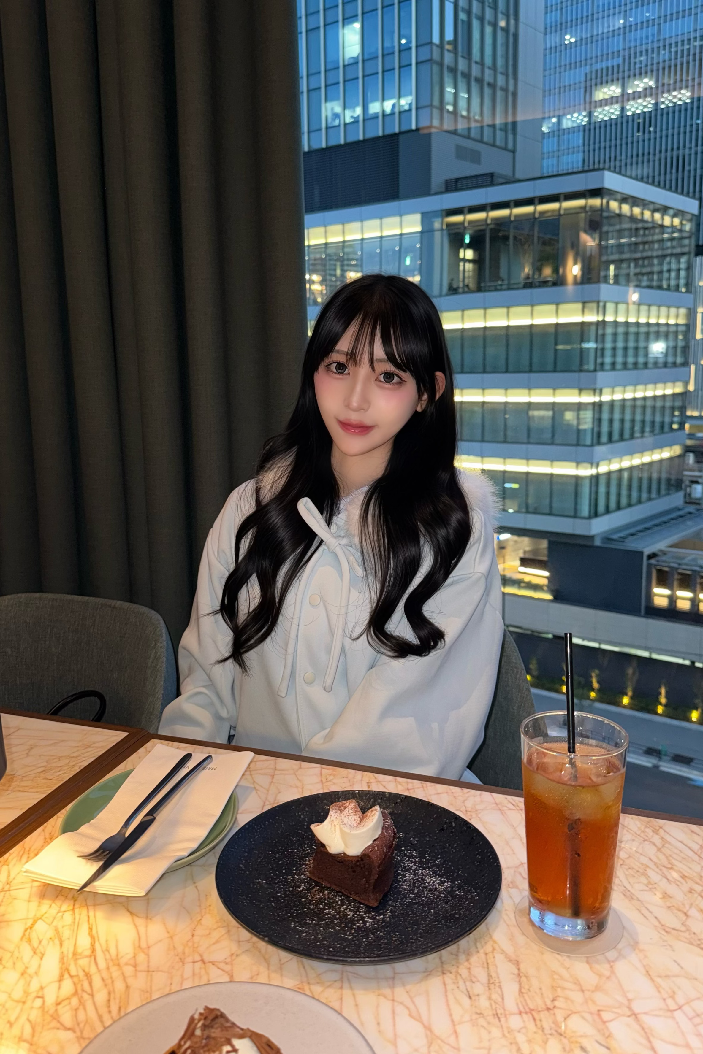 ファーリボンブルゾン KR30399