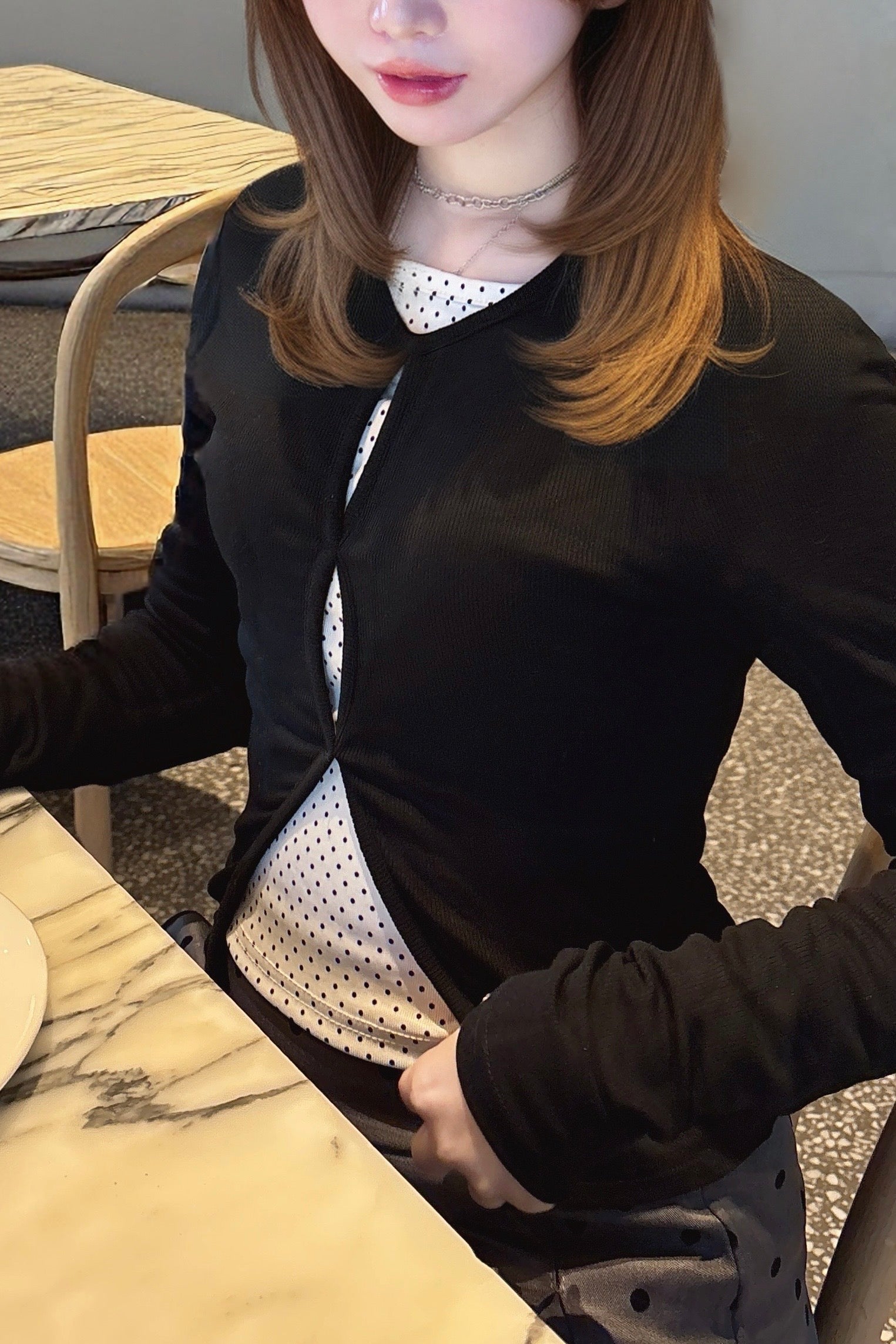 ドットレイヤードトップス KR13693