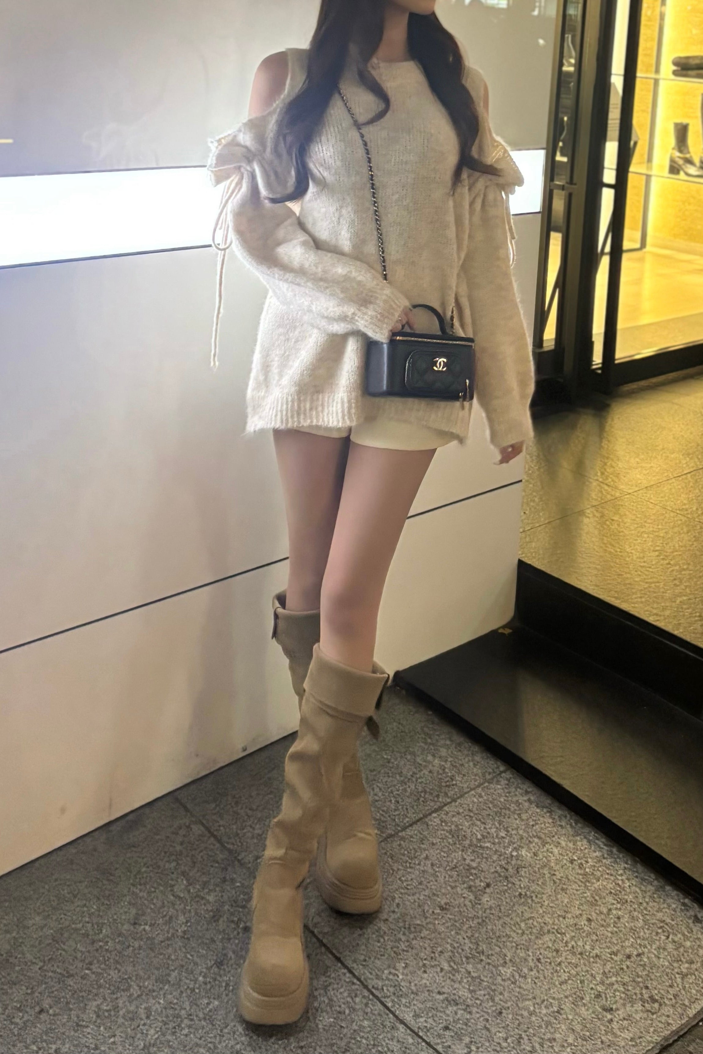 オープンショルダーニット KR13754