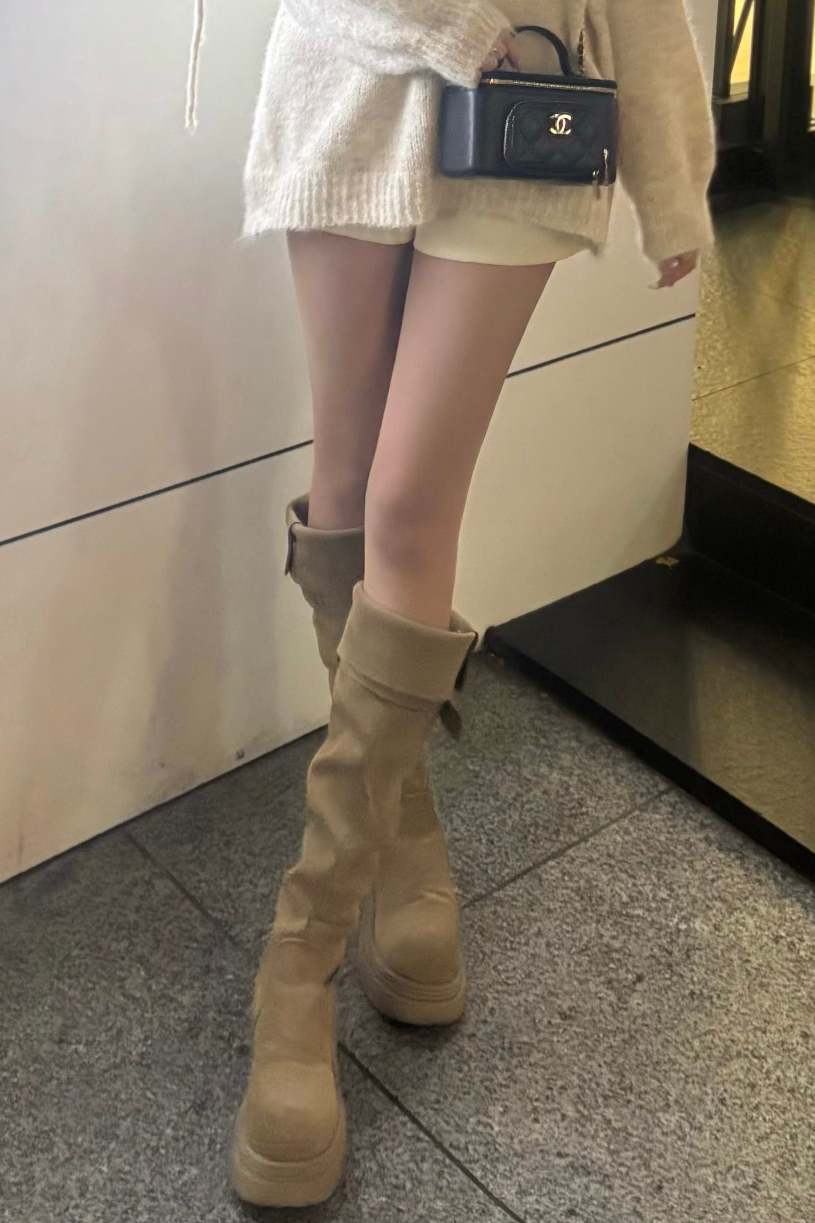 スウェードミドルブーツ KR13682