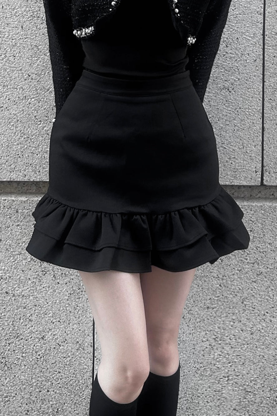 フリルティアードミニスカート KR12723