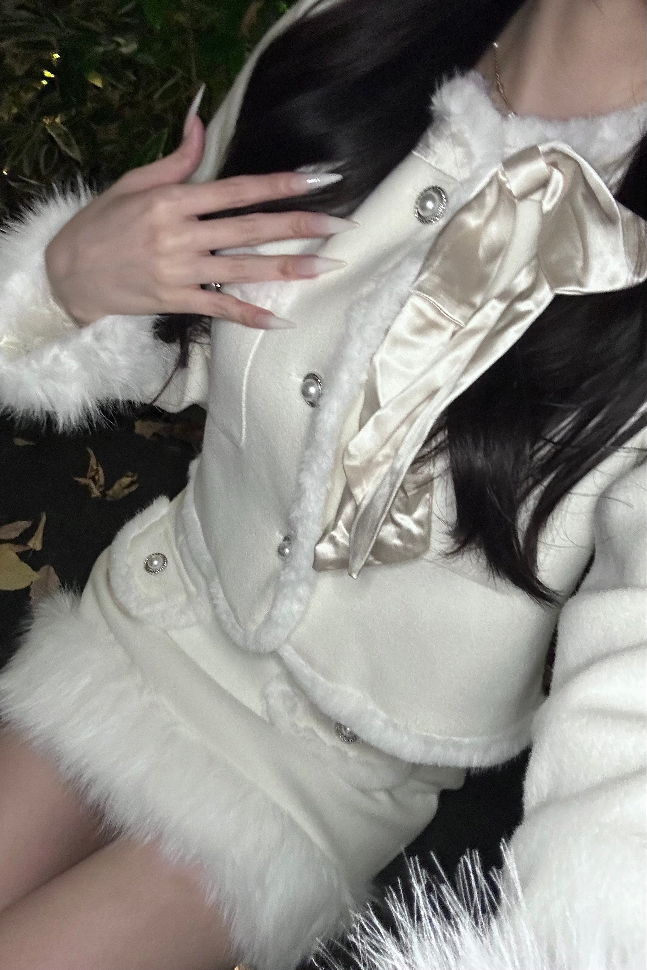 ファーデザインショートセットアップ KR30249