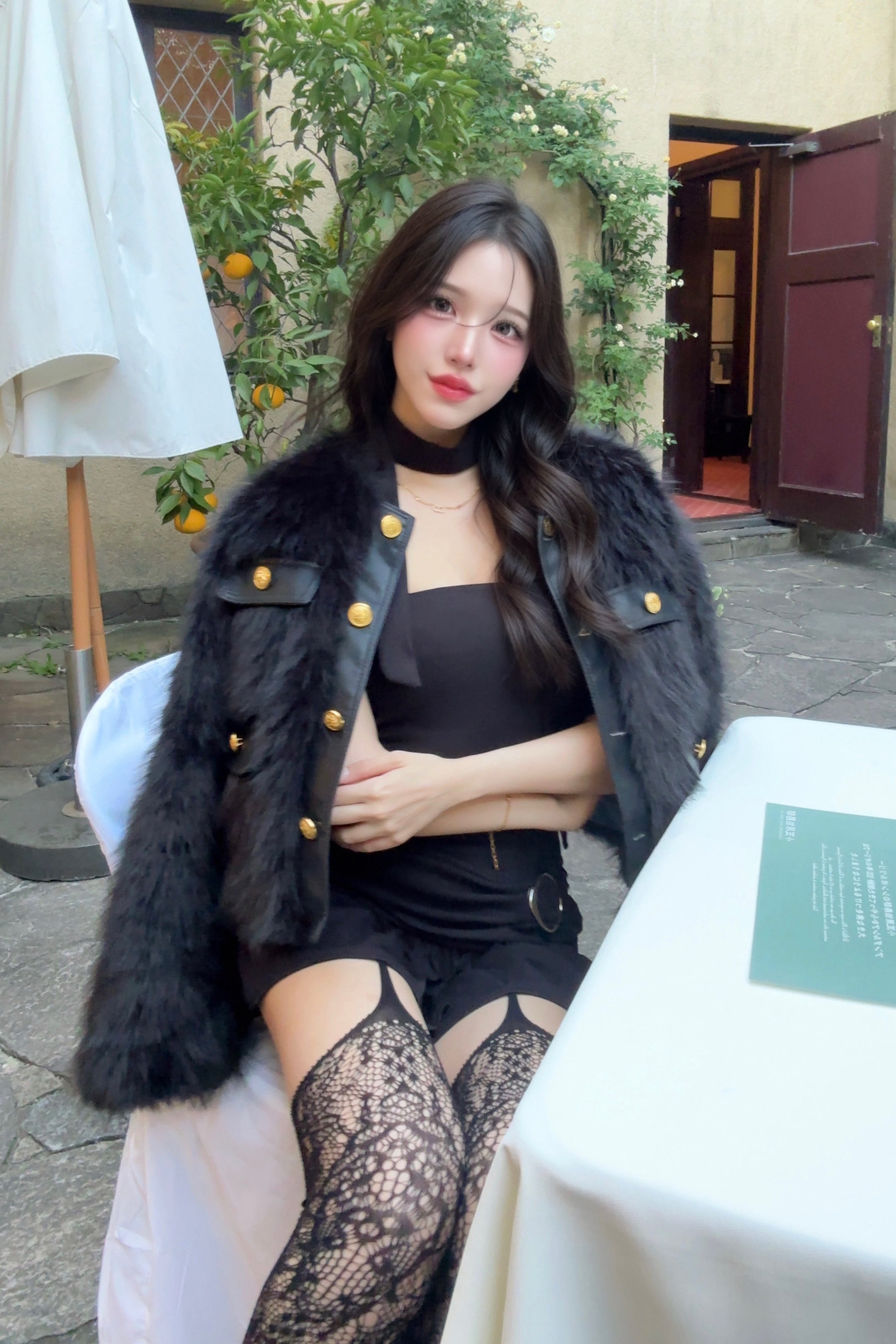 ファーエレガンスレザージャケット KR30247