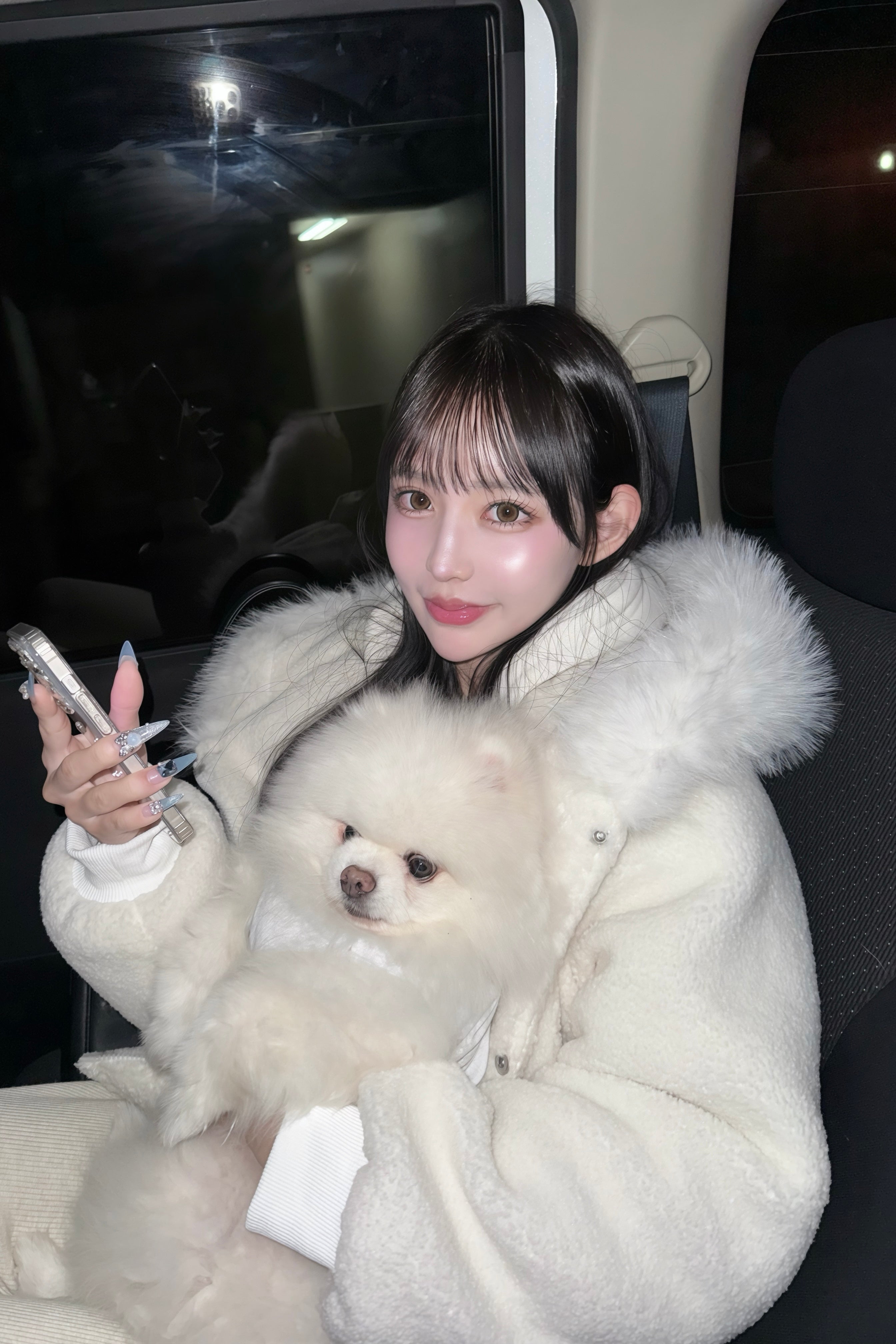 kerry ホワイトファーショートジャケット ホワイトファーショートジャケット KR30085