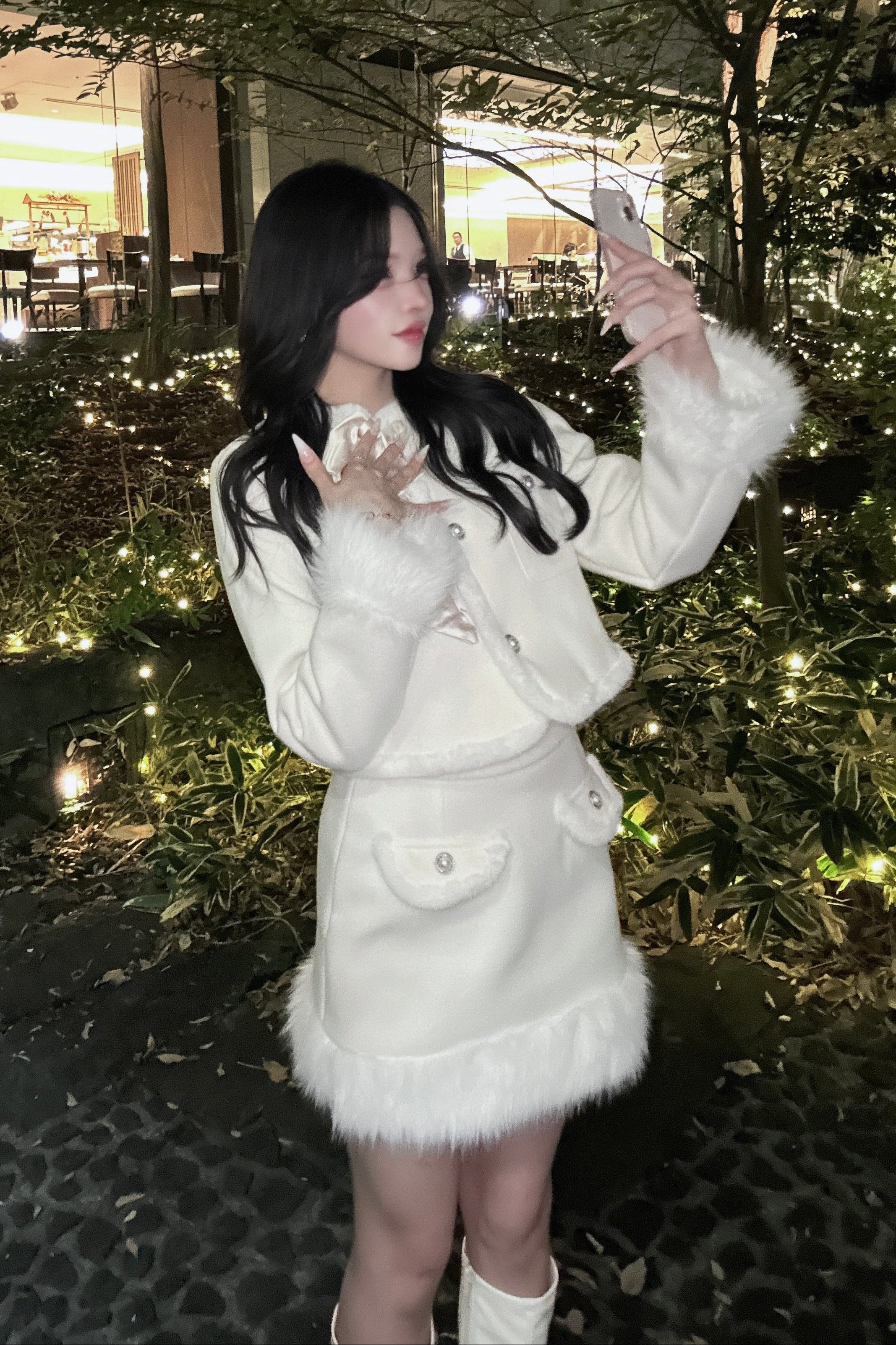 ファーデザインショートセットアップ KR30249