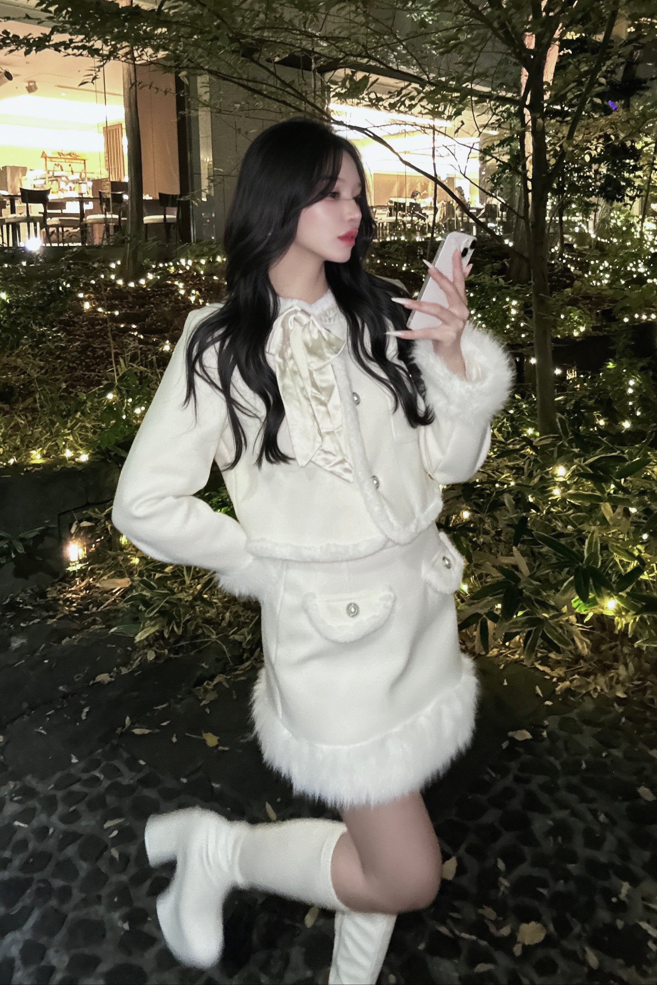 ファーデザインショートセットアップ KR30249