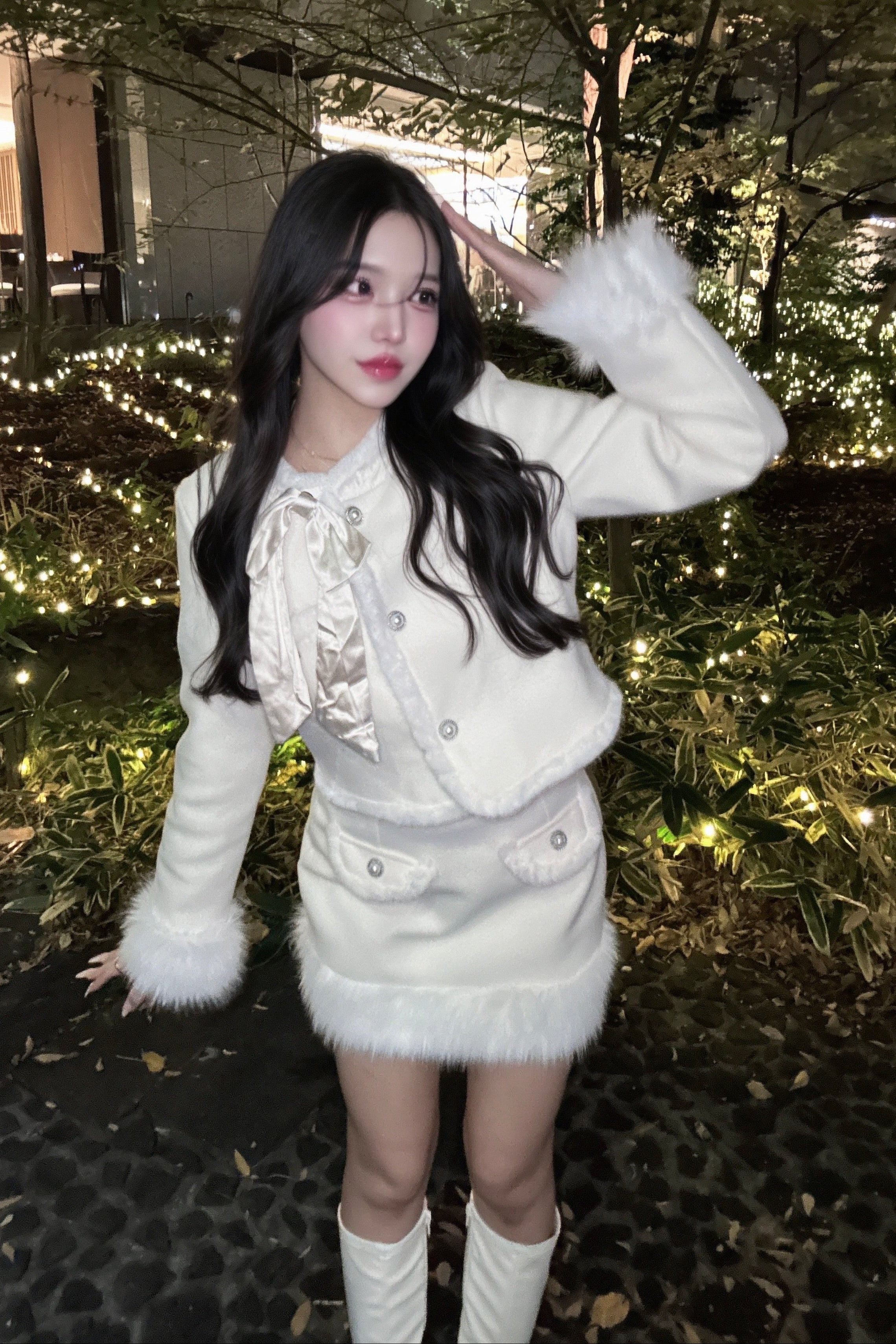 ファーデザインショートセットアップ KR30249