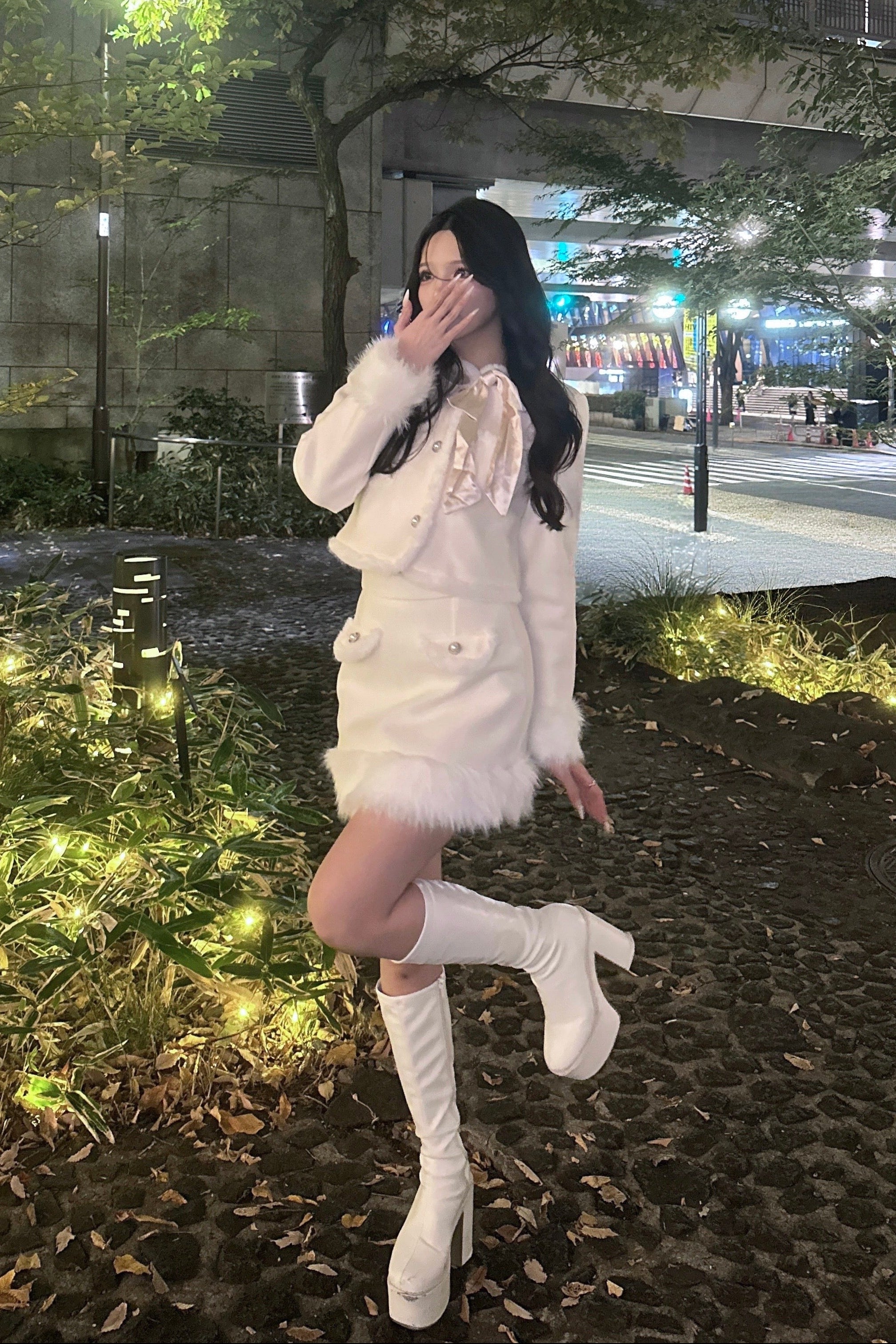 ファーデザインショートセットアップ KR30249