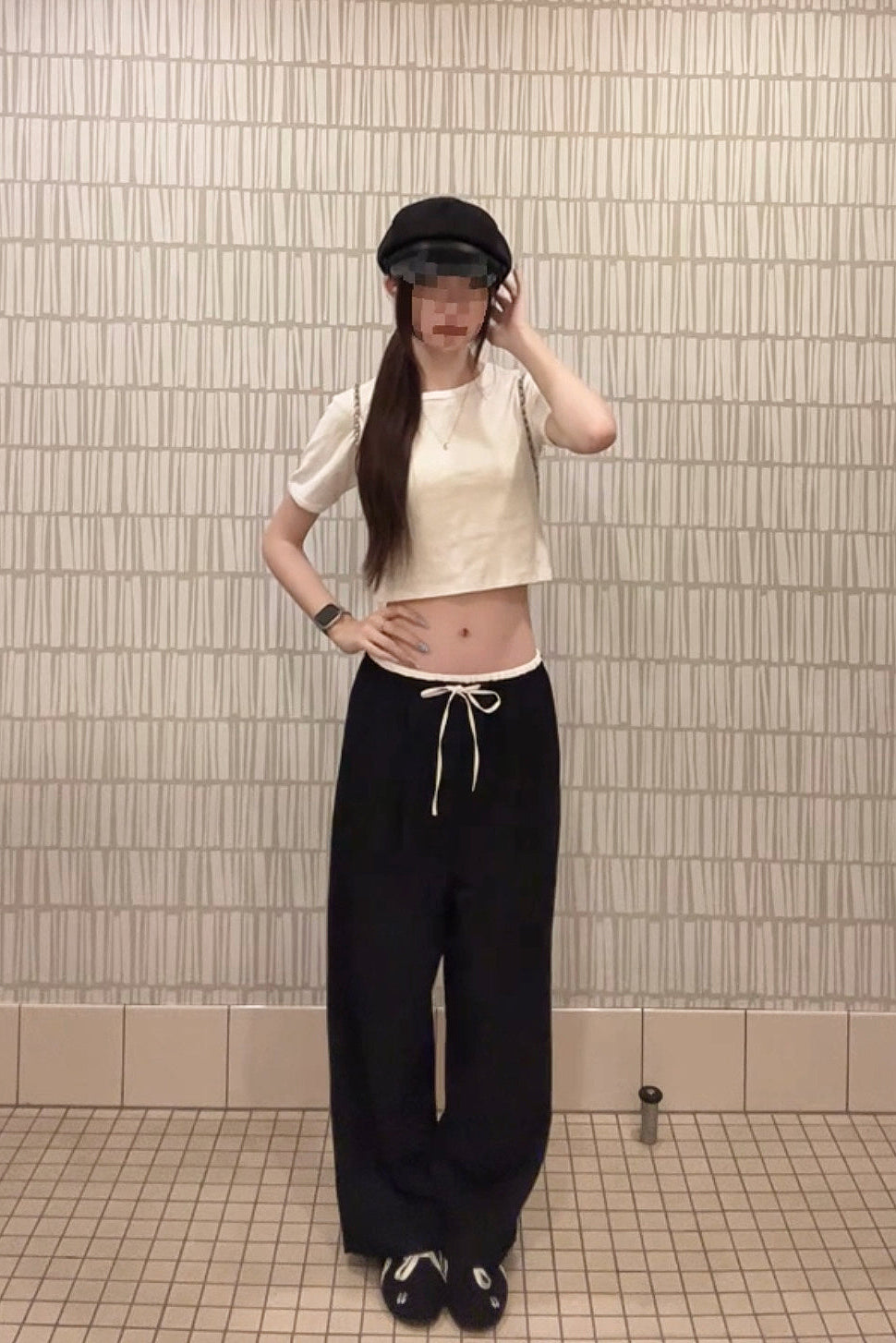 レイヤードドデザインワイドパンツ KR14742