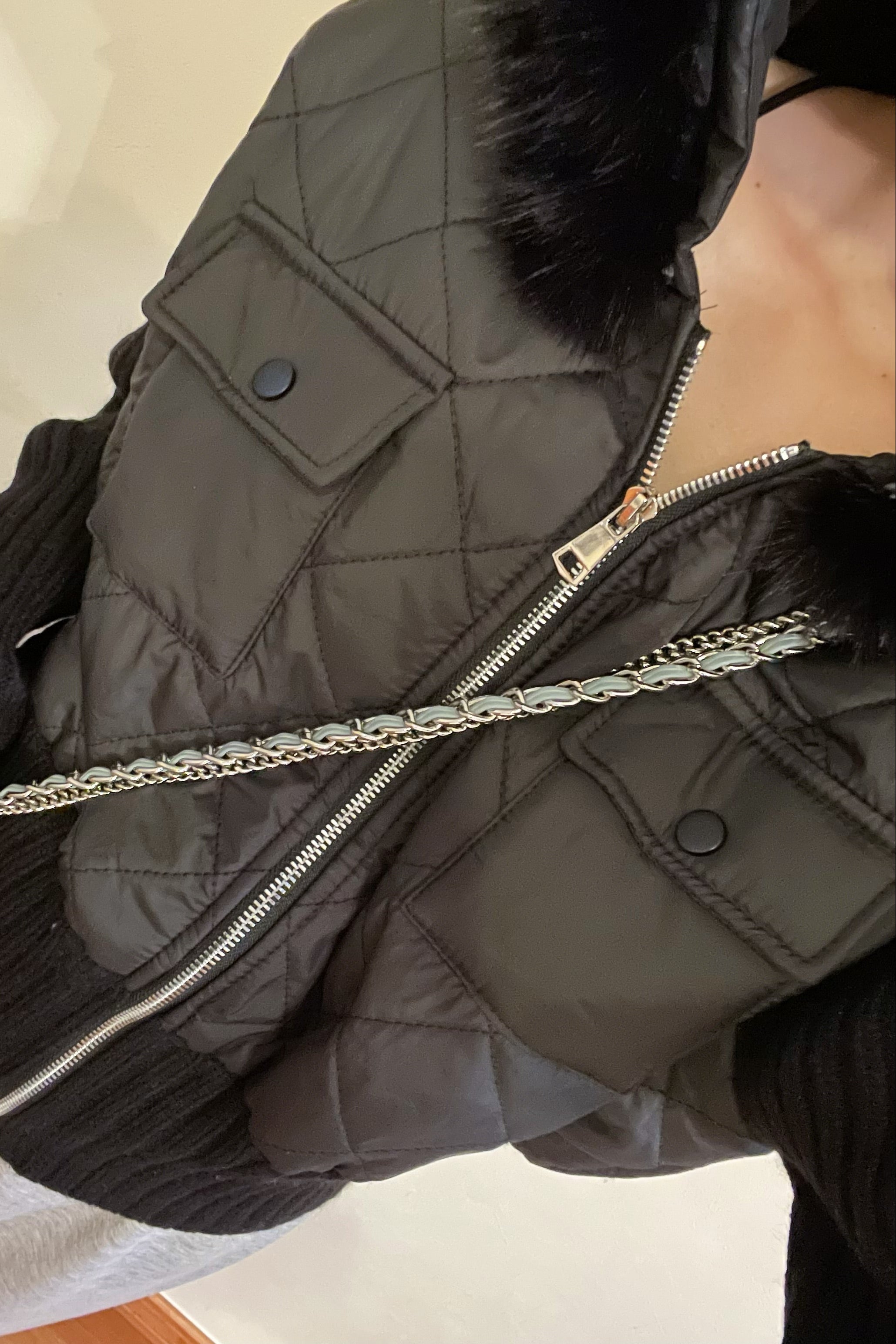 フードファーキルティングダウン KR30104