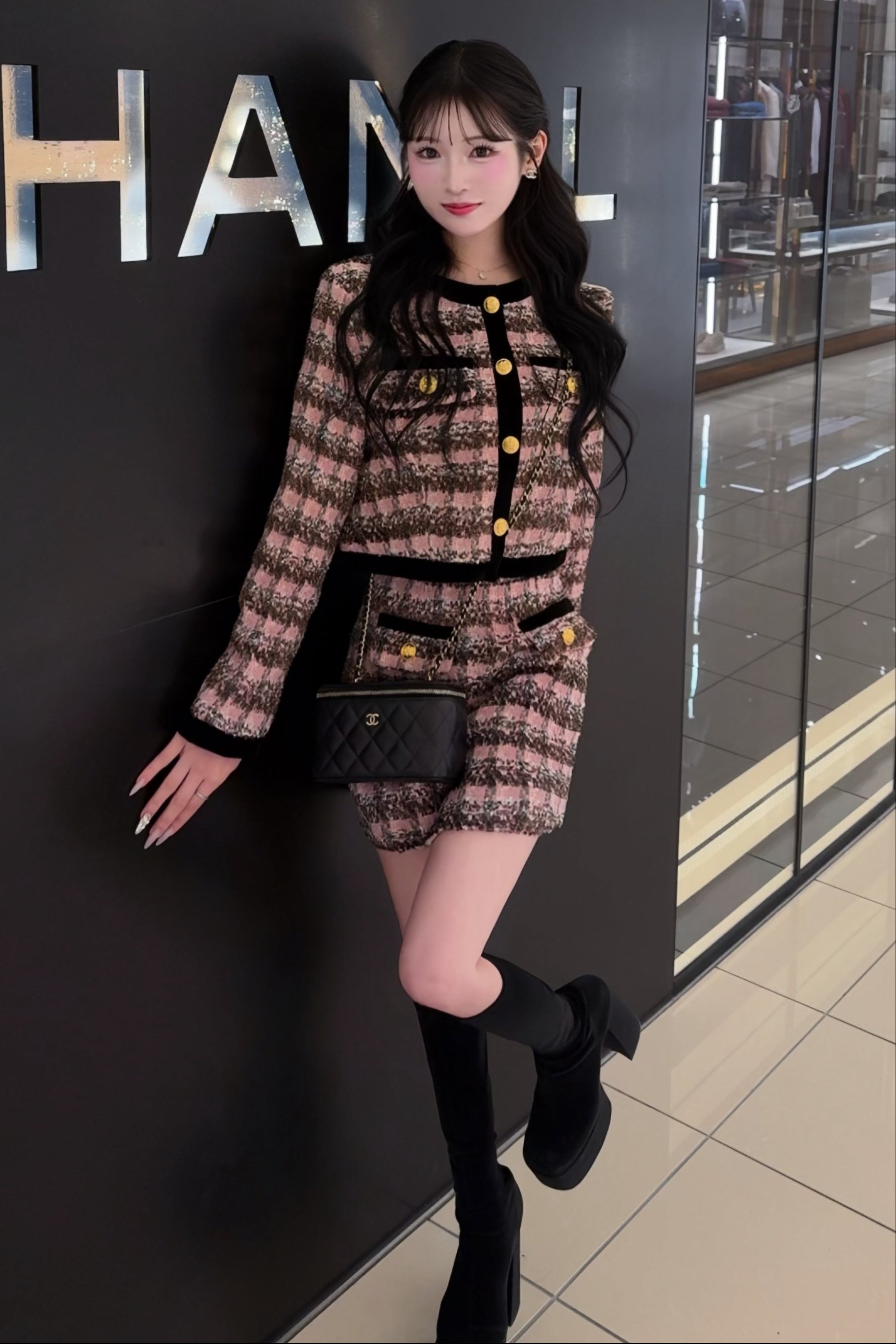 ツイードリボンセットアップ KR30112