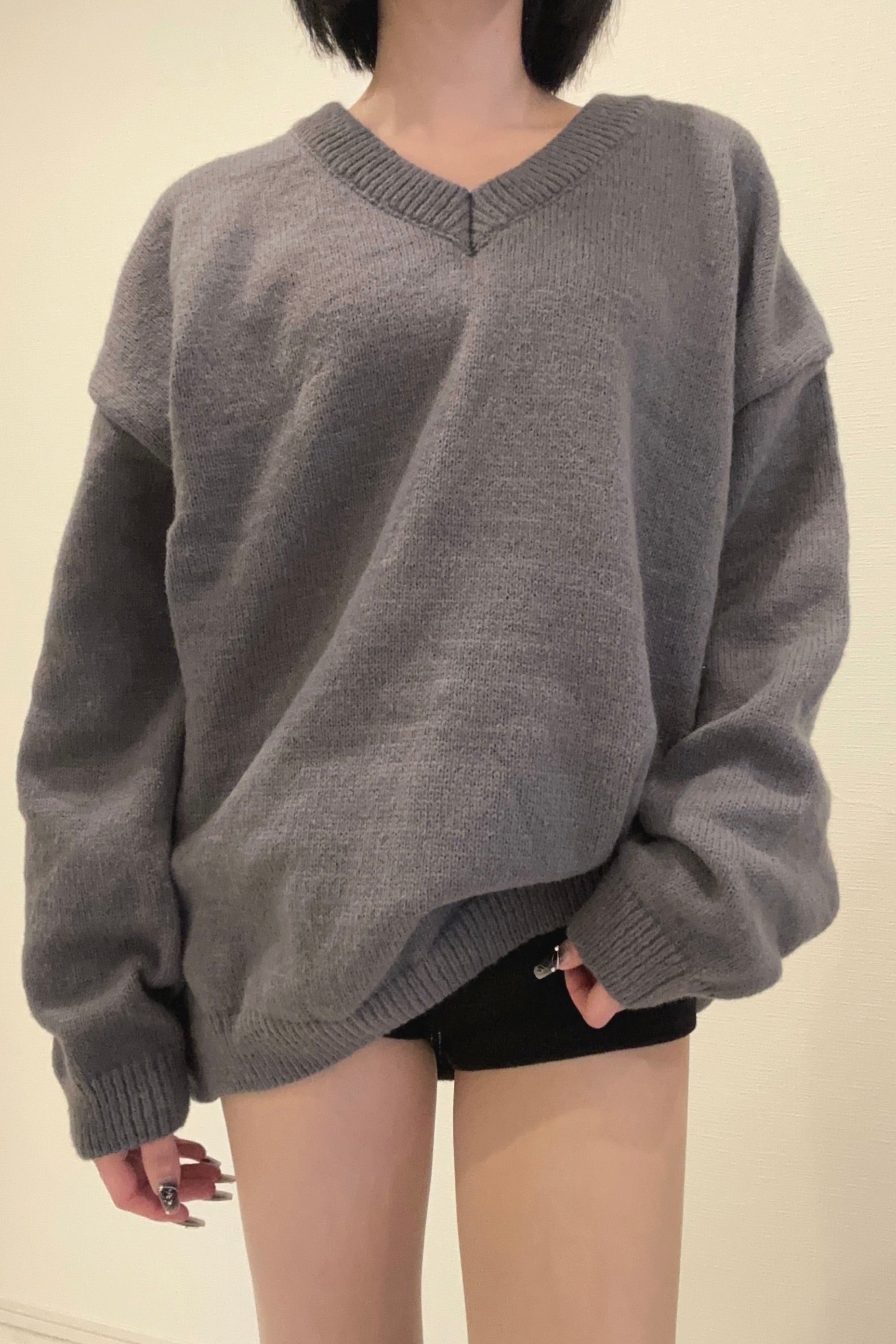 オーバーサイズルーズニット KR13931