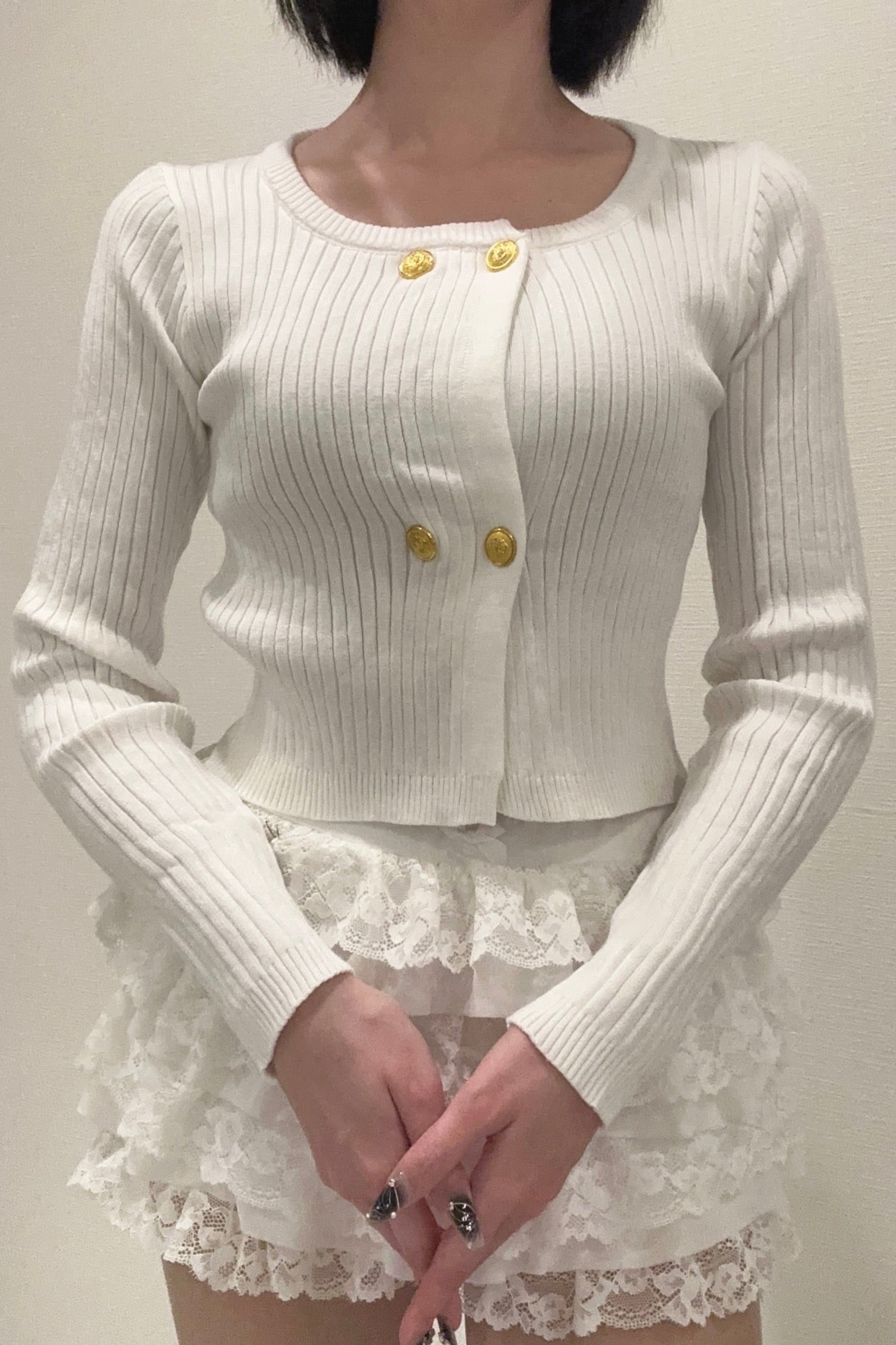 フロントボタンカーディガン KR13929