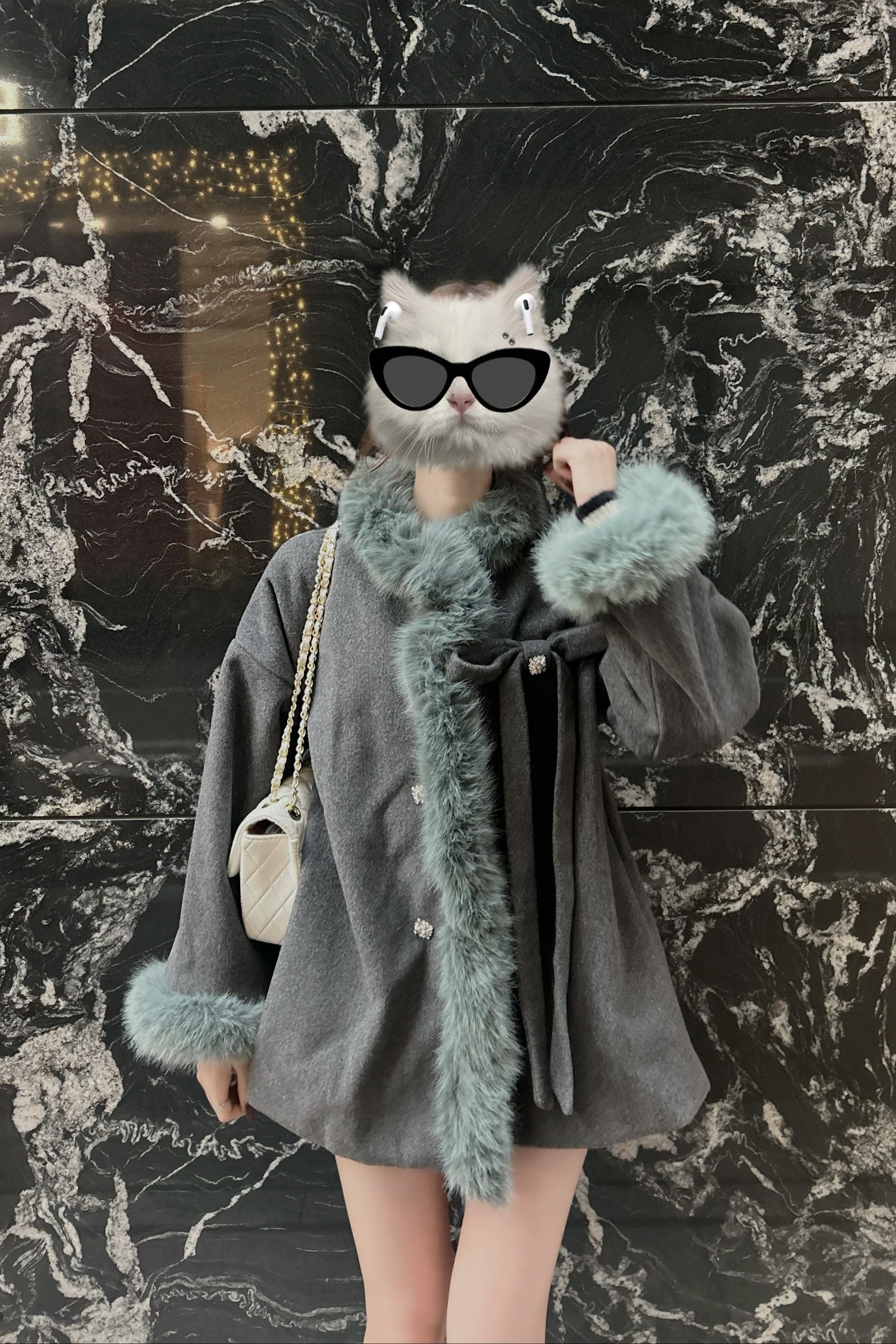 グレーファーミドルコート KR30086