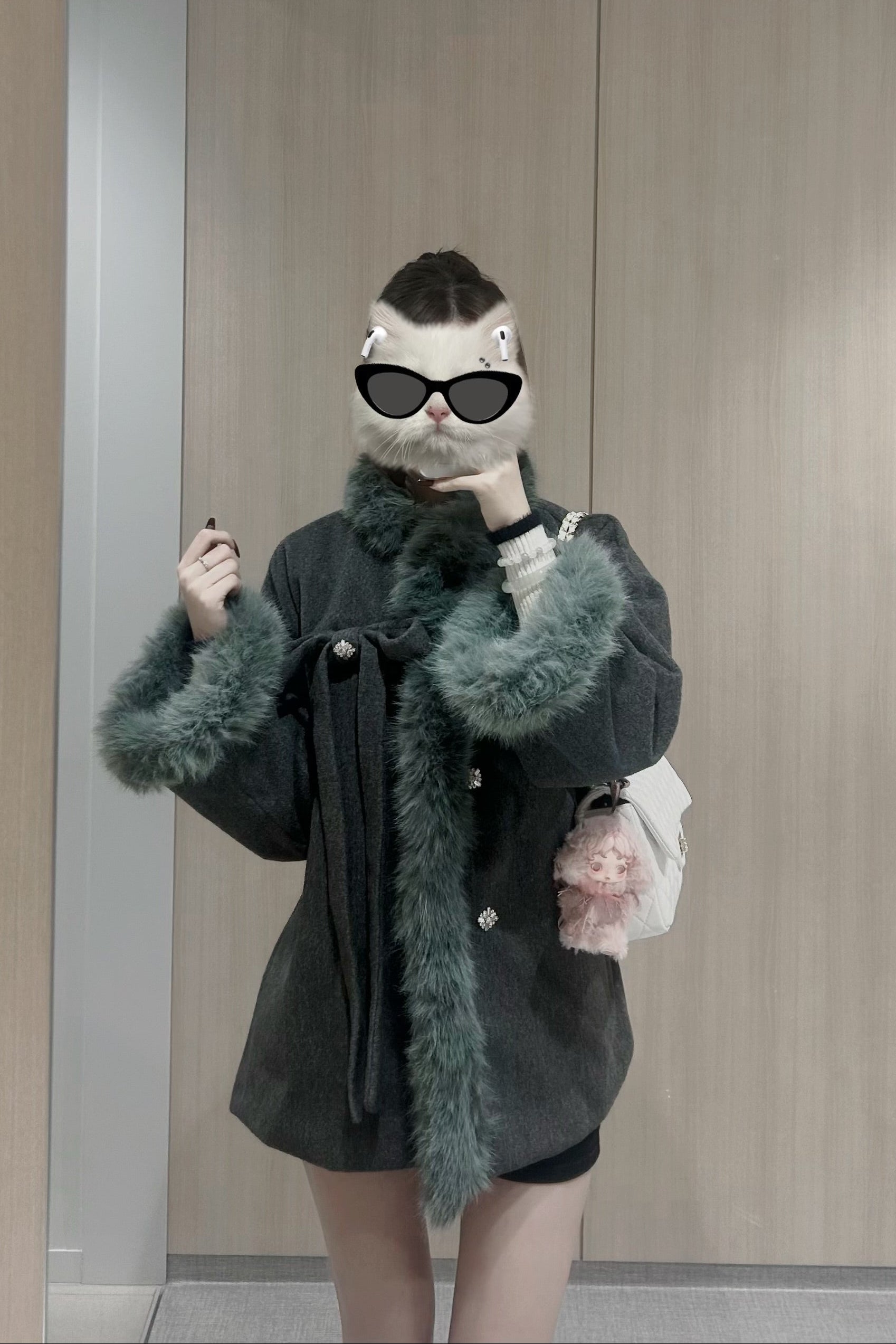 グレーファーミドルコート KR30086