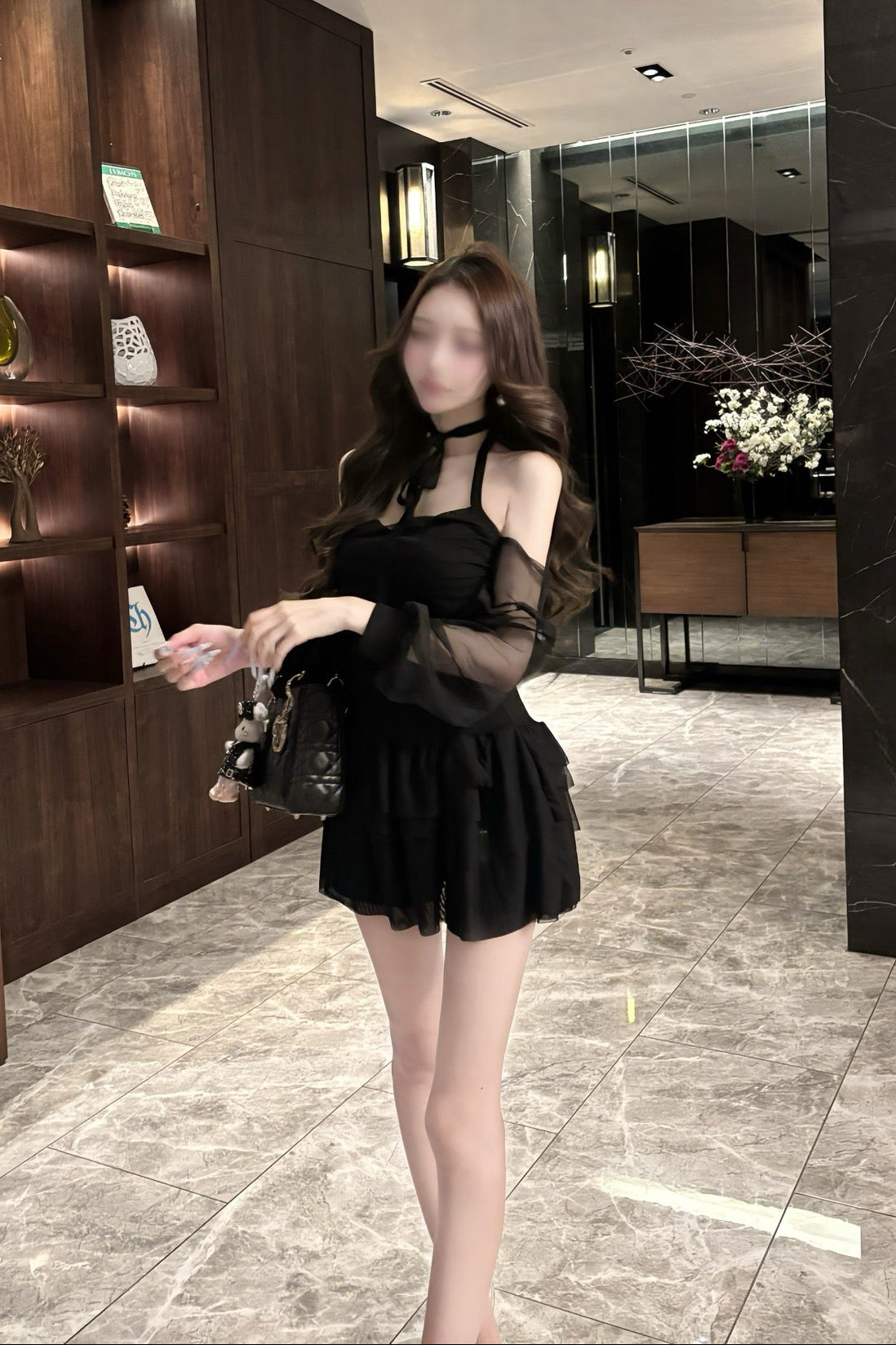 リボンシアーフリルワンピース KR14396