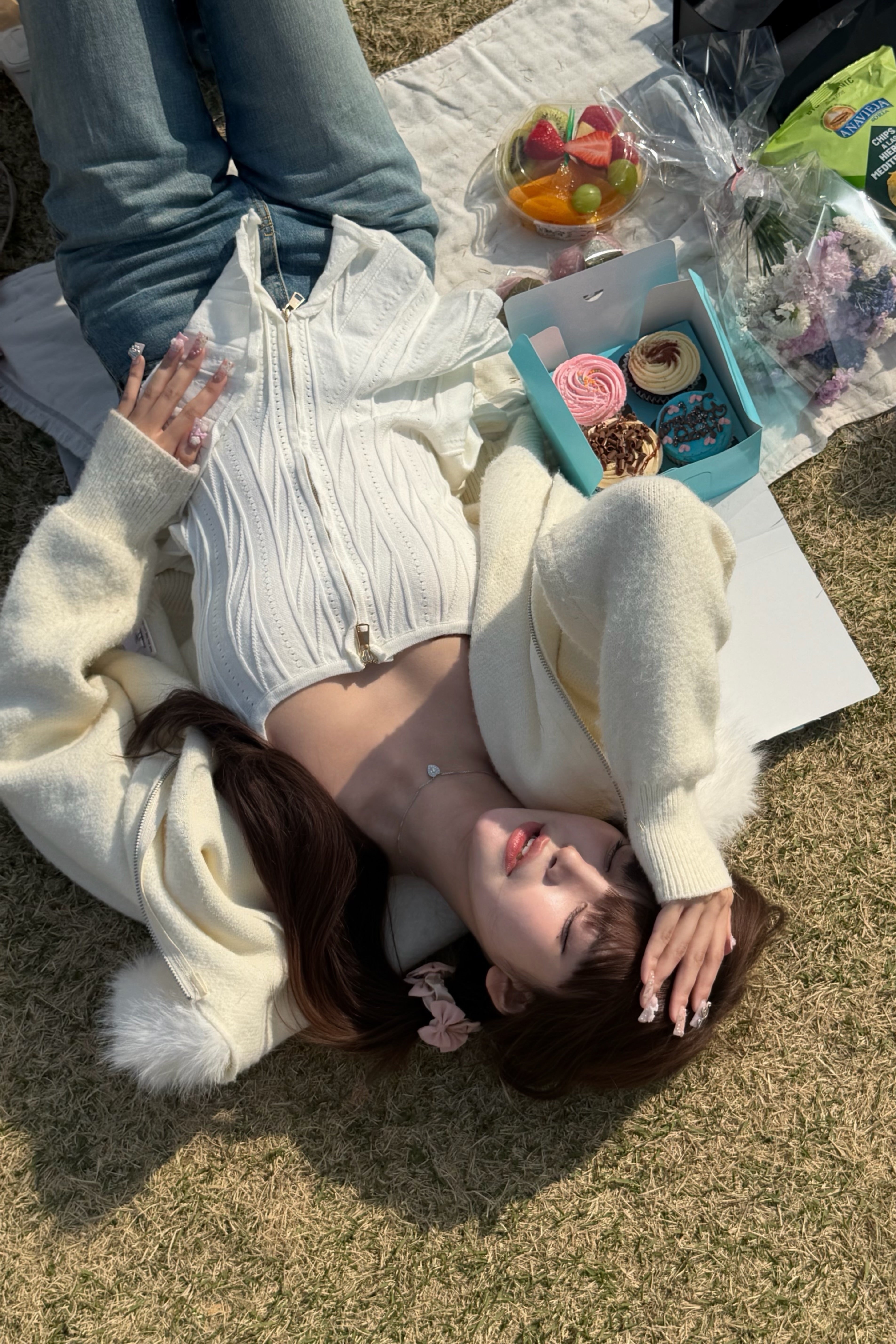 ジップデザインペプラムトップス KR14516