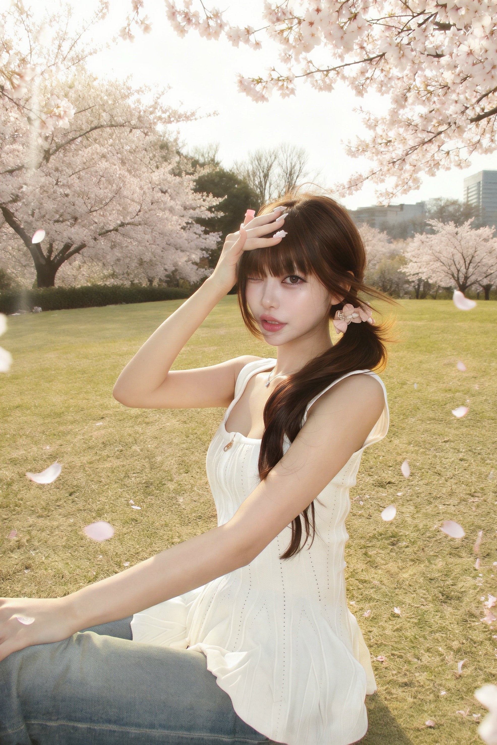 ジップデザインペプラムトップス KR14516