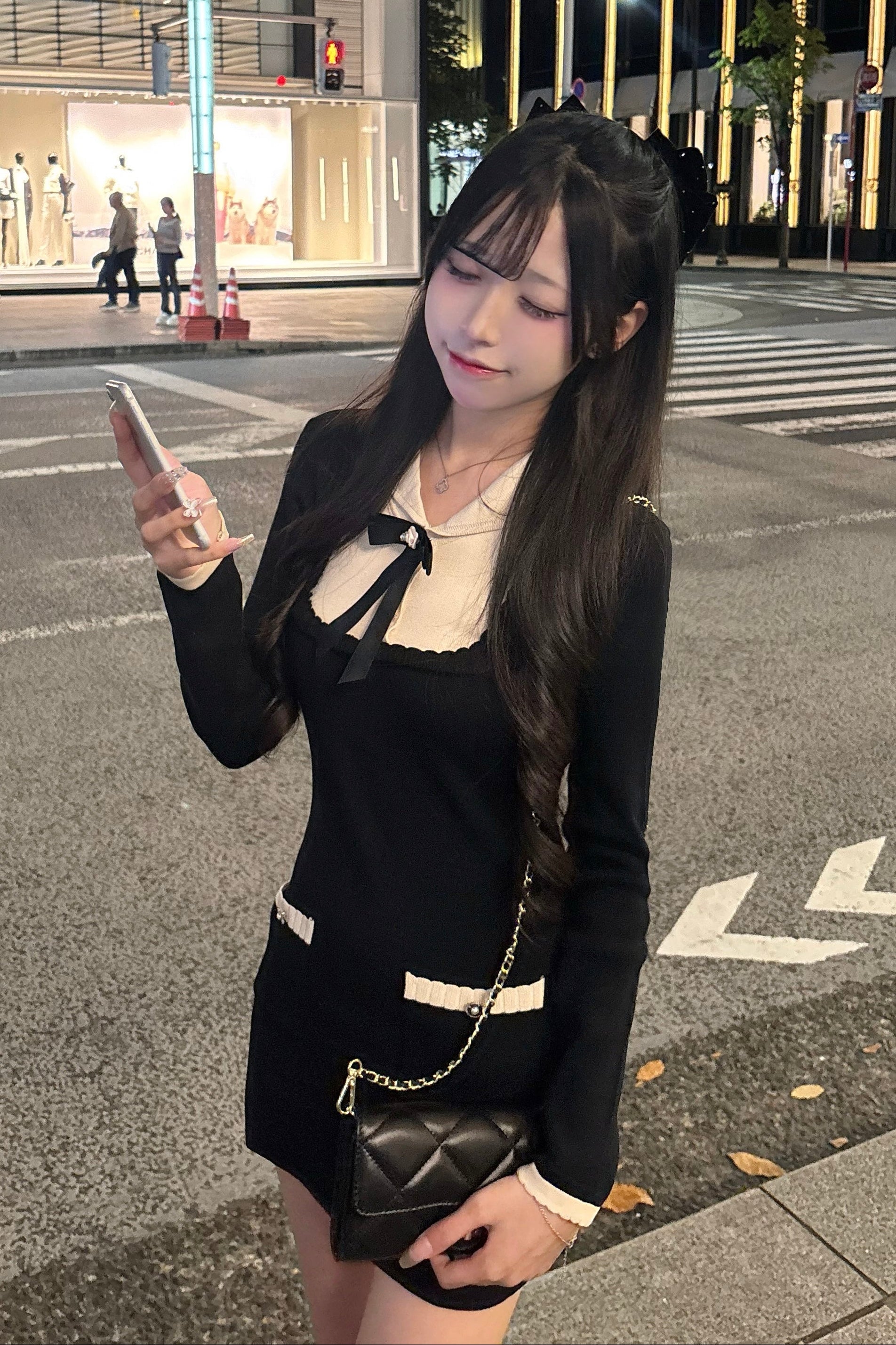 ファーフードロングダウン KR30044