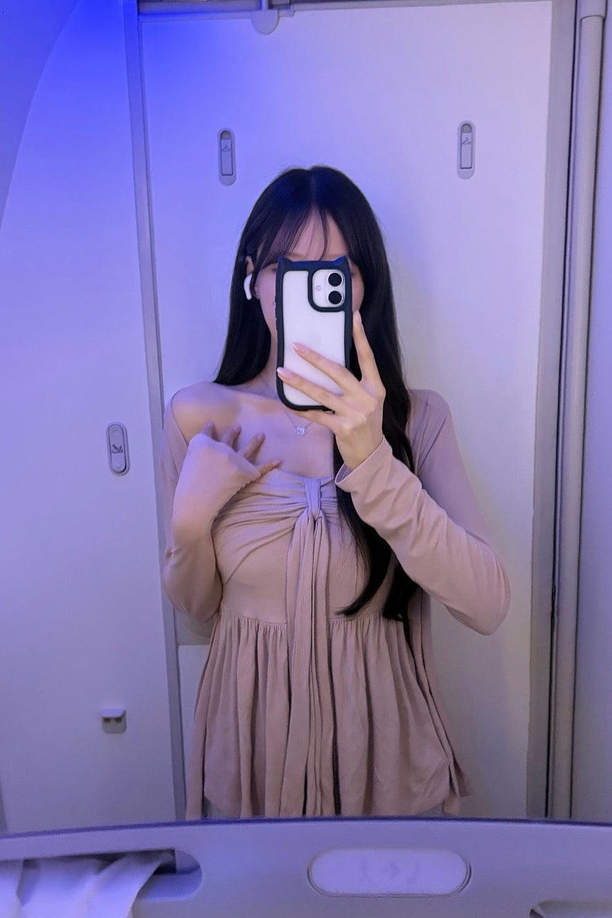 フロントリボンカーディガンセット KR14433