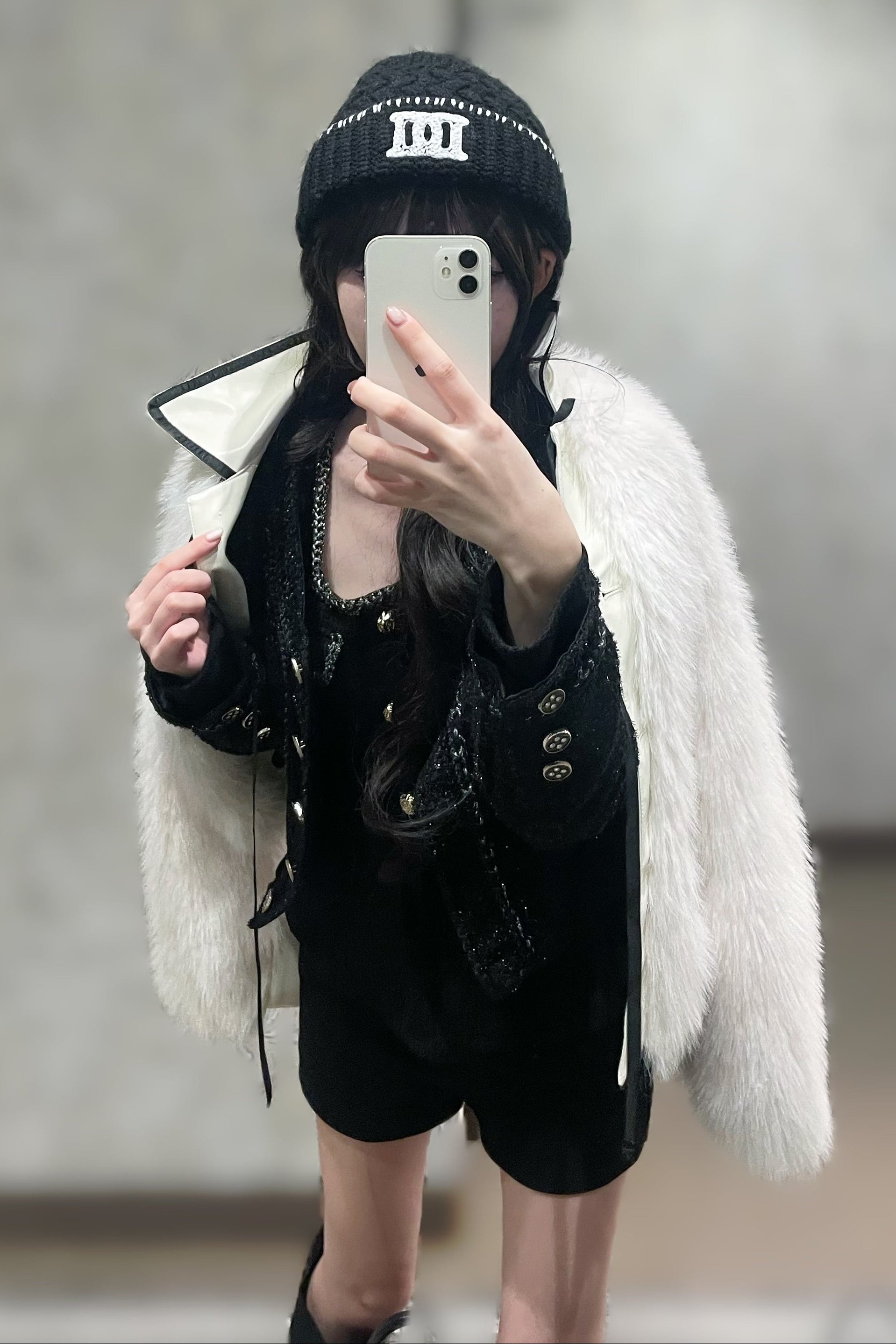 フレンチリボンファーコート KR30096