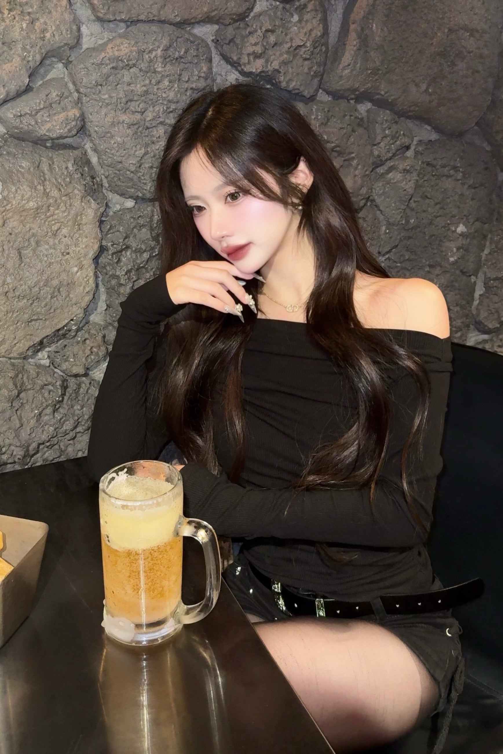 サイドレースアップY2Kショートパンツ KR10988