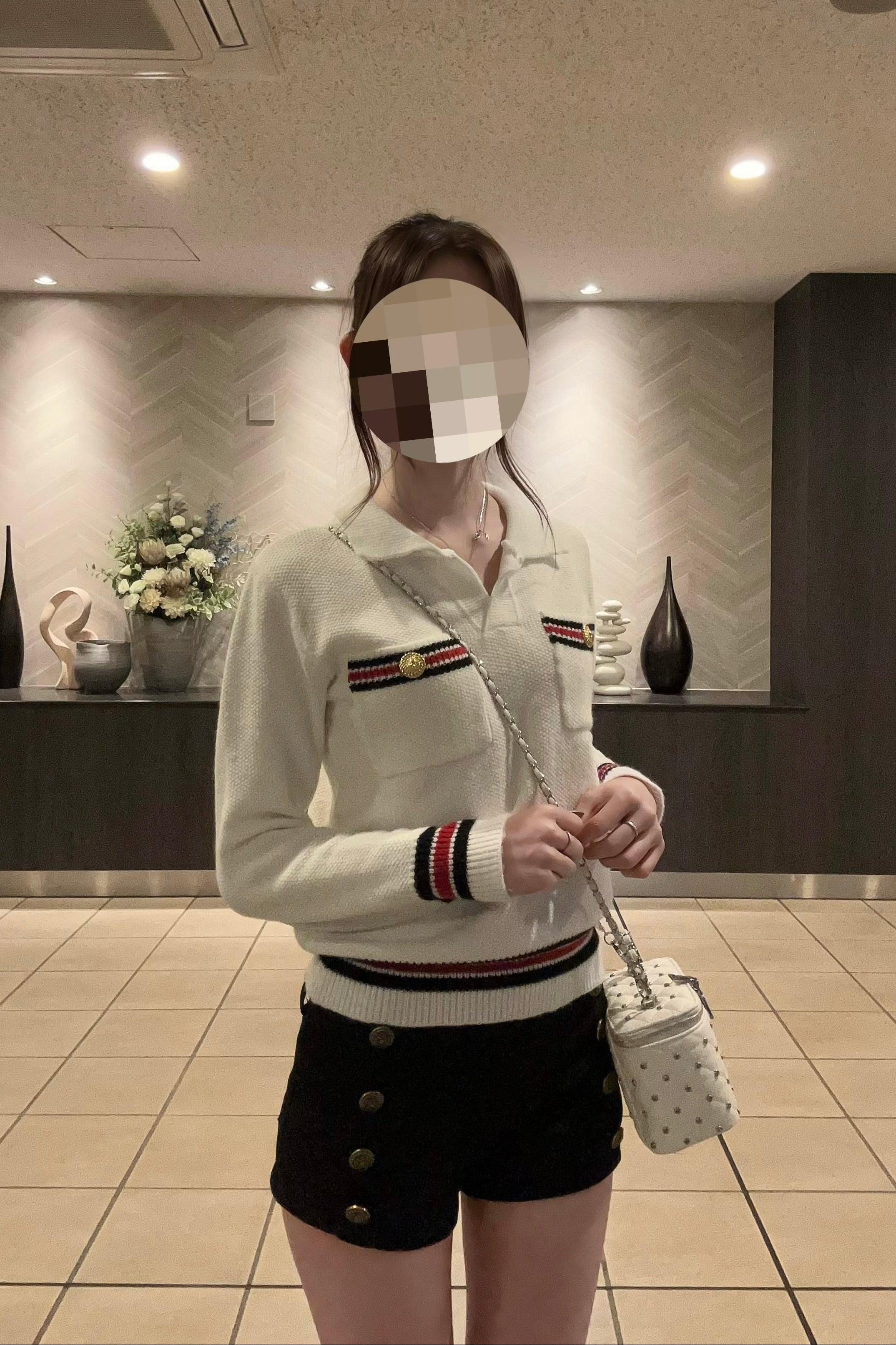 襟付きフレッピーポロニット KR14259