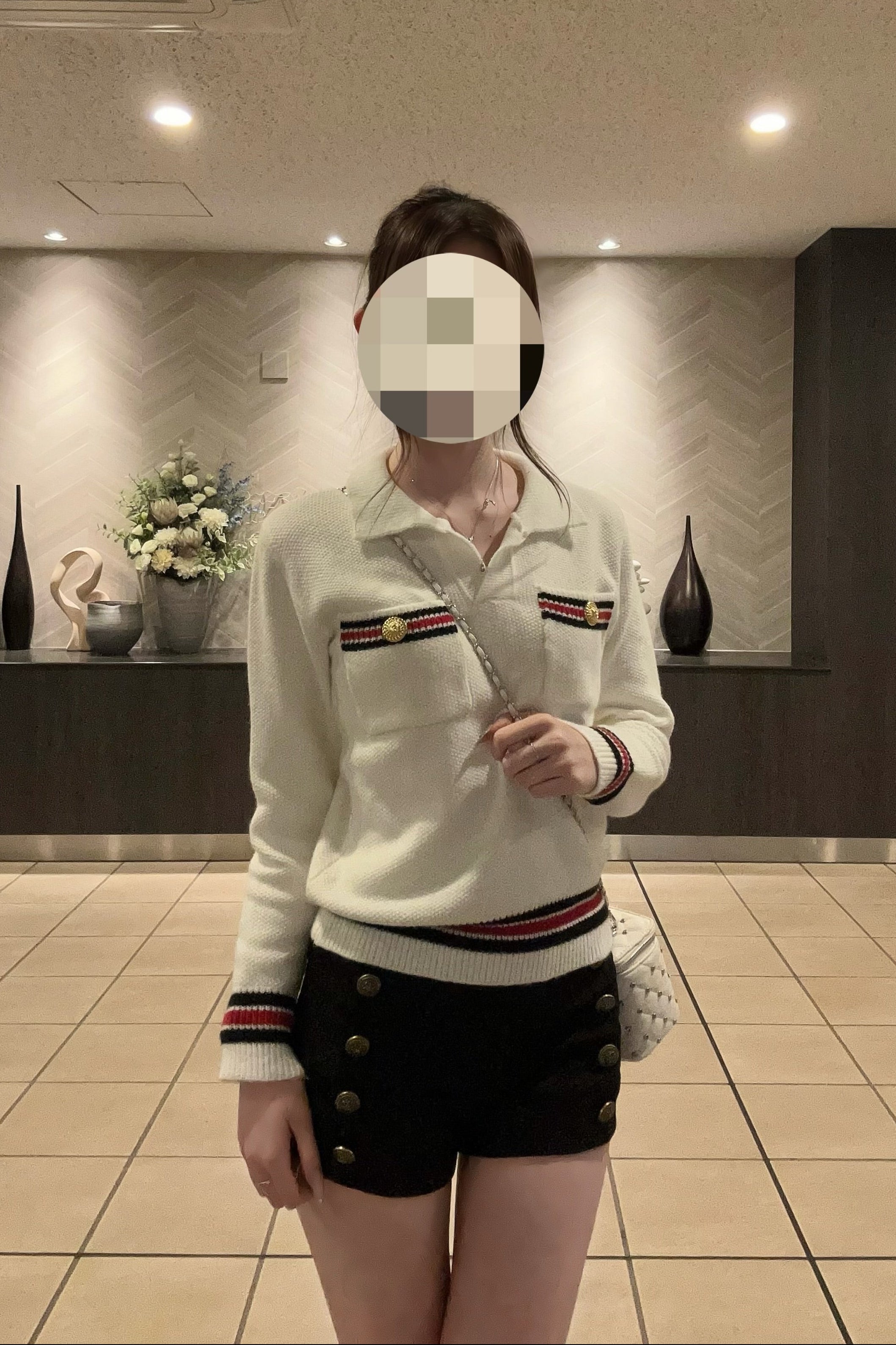 襟付きフレッピーポロニット KR14259