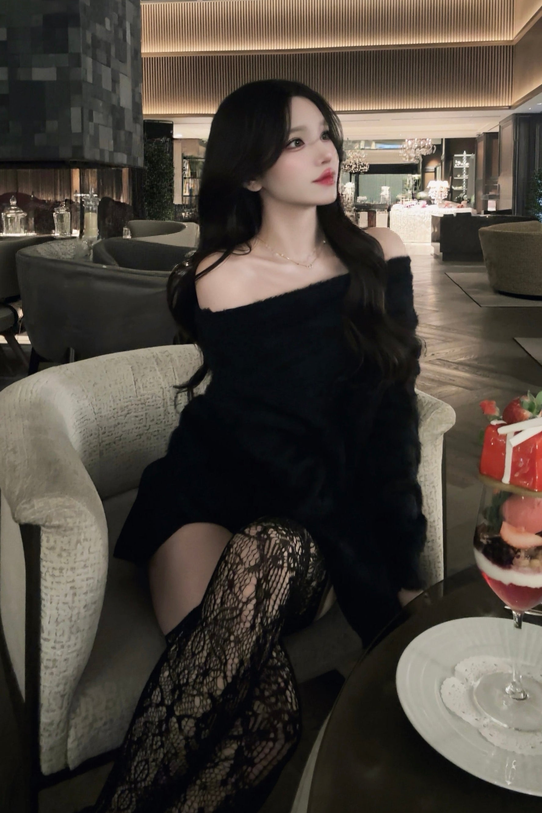 オフショルエレガンスニット KR13735