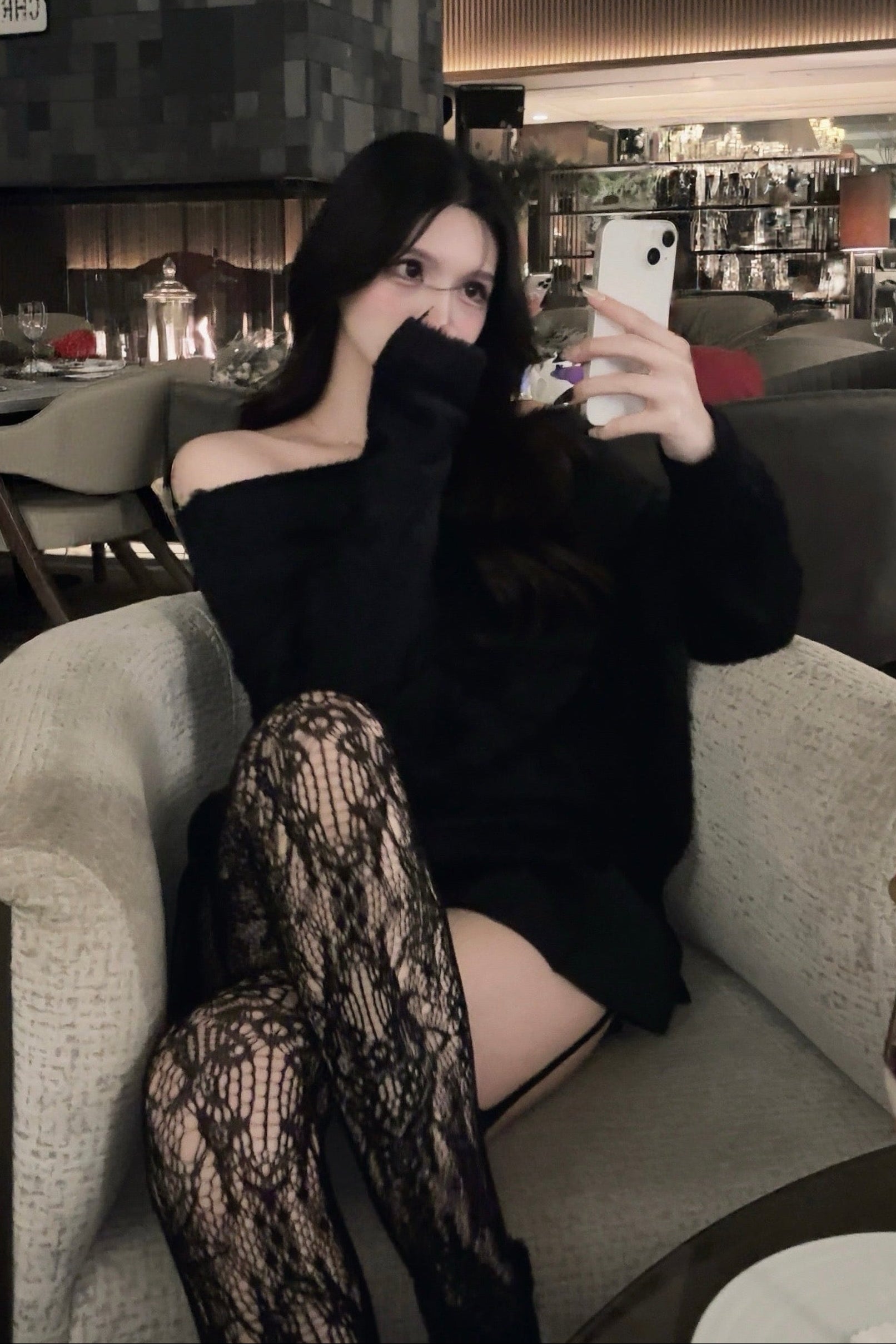 オフショルエレガンスニット KR13735