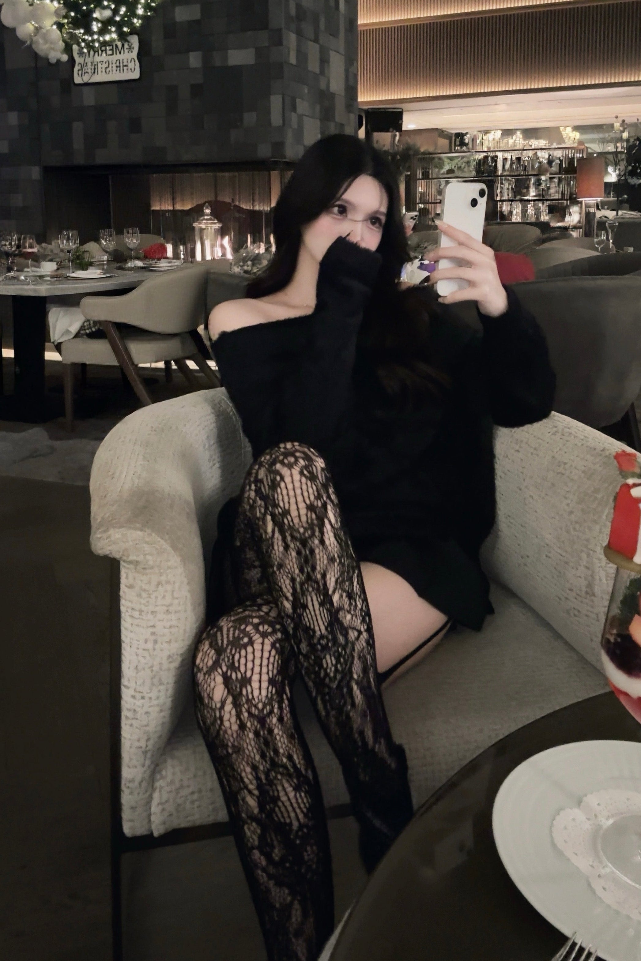 レースドレッシーストッキング KR13737