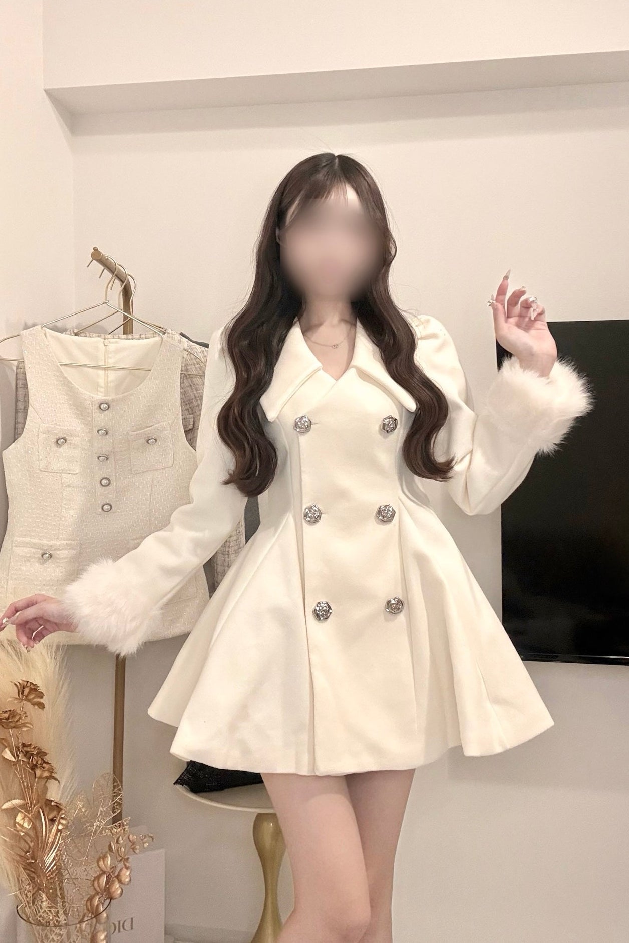 ミニツイードフレアセットアップ KR30032