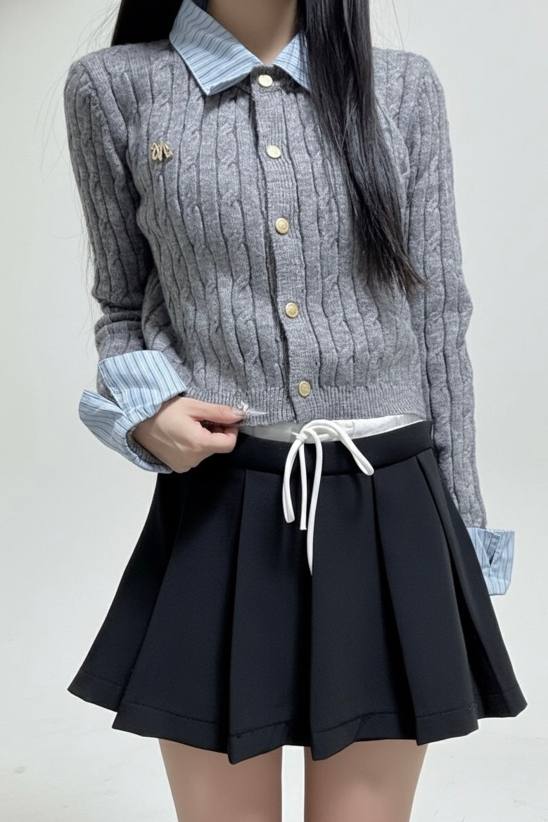 Shirt-in Knit Tops KR10194