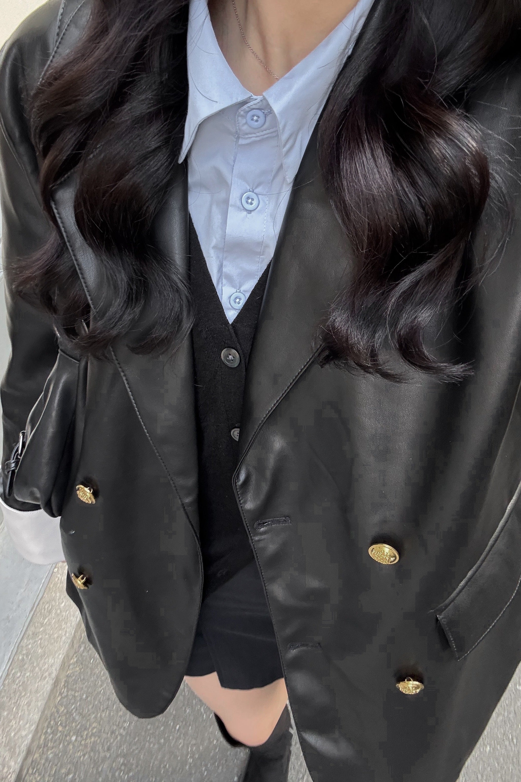 オーバーレザージャケット KR30194