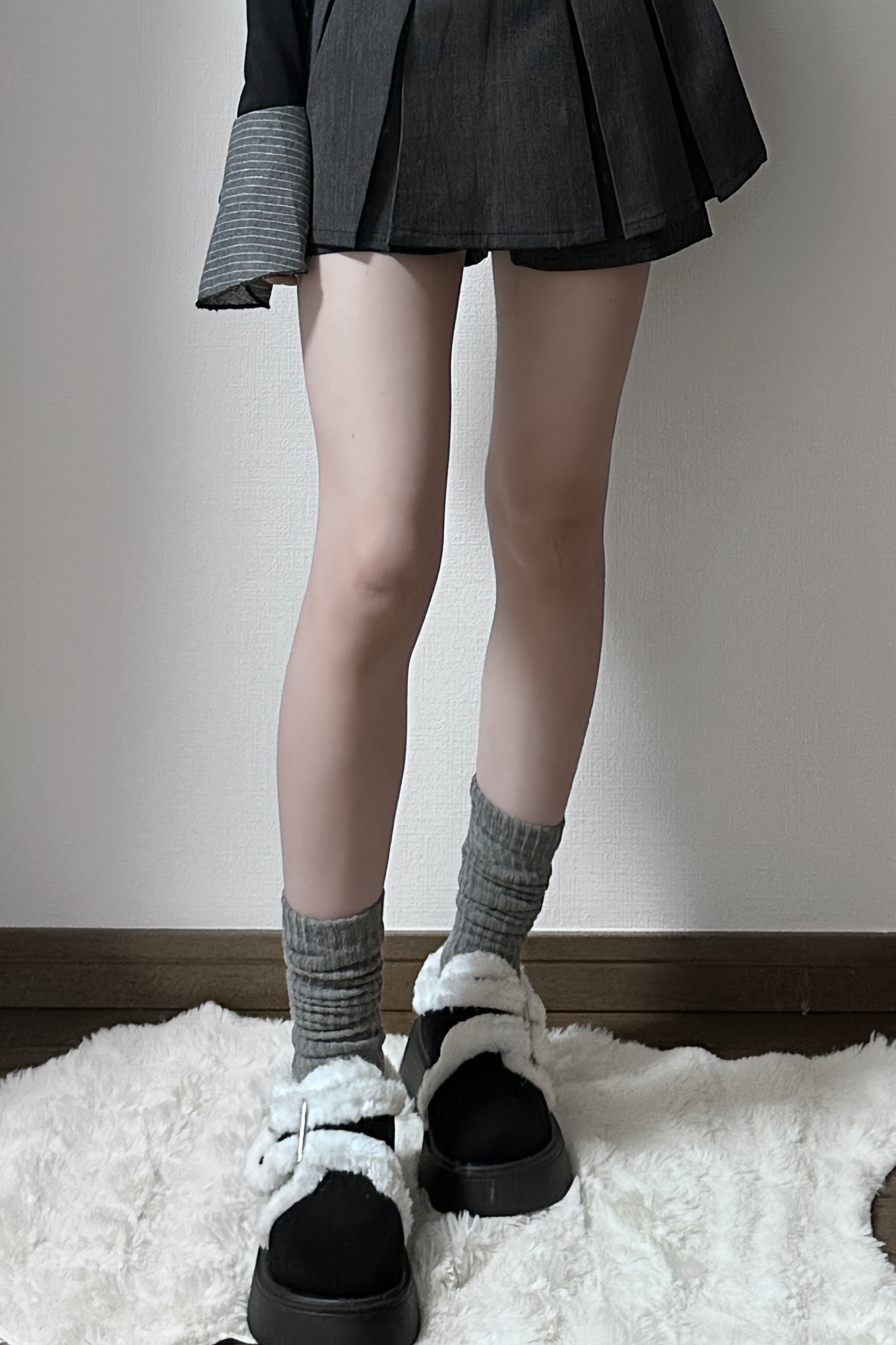 ムートンベルトファーシューズ KR13715