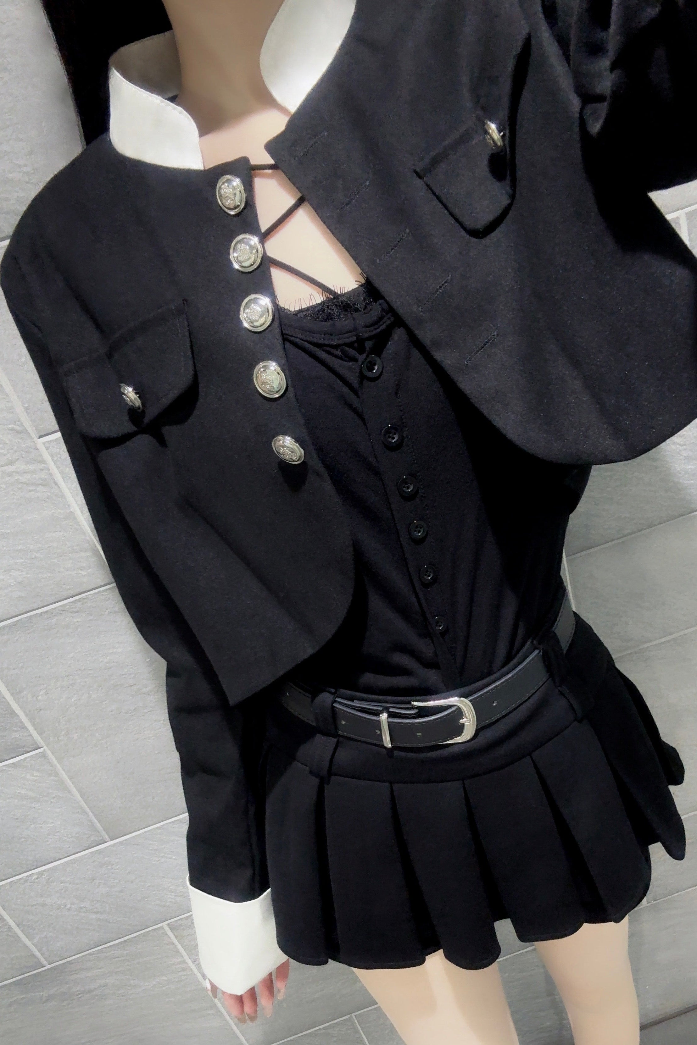 エレガントボタンショートジャケット KR30461