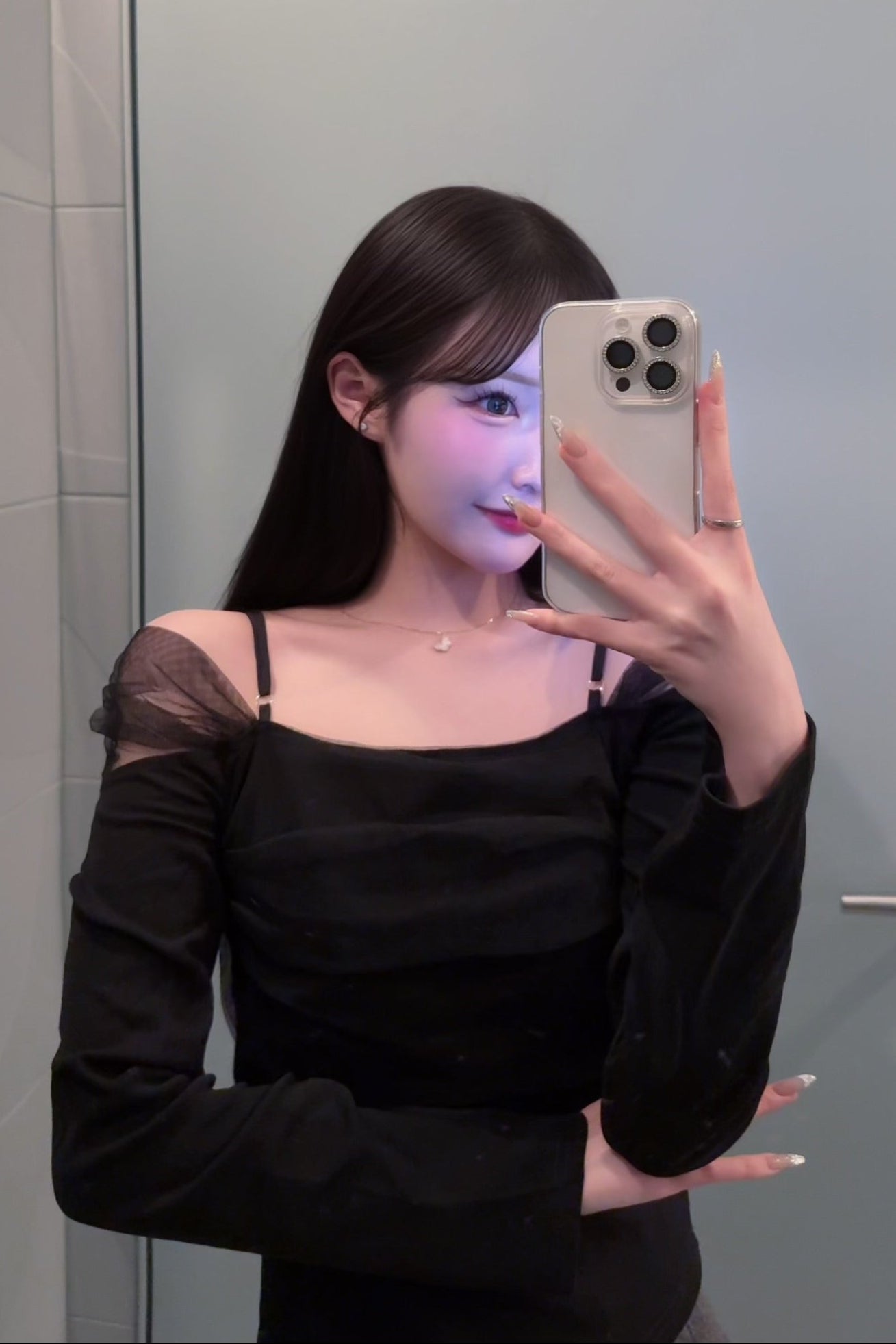 チュールレイヤードトップス KR13567