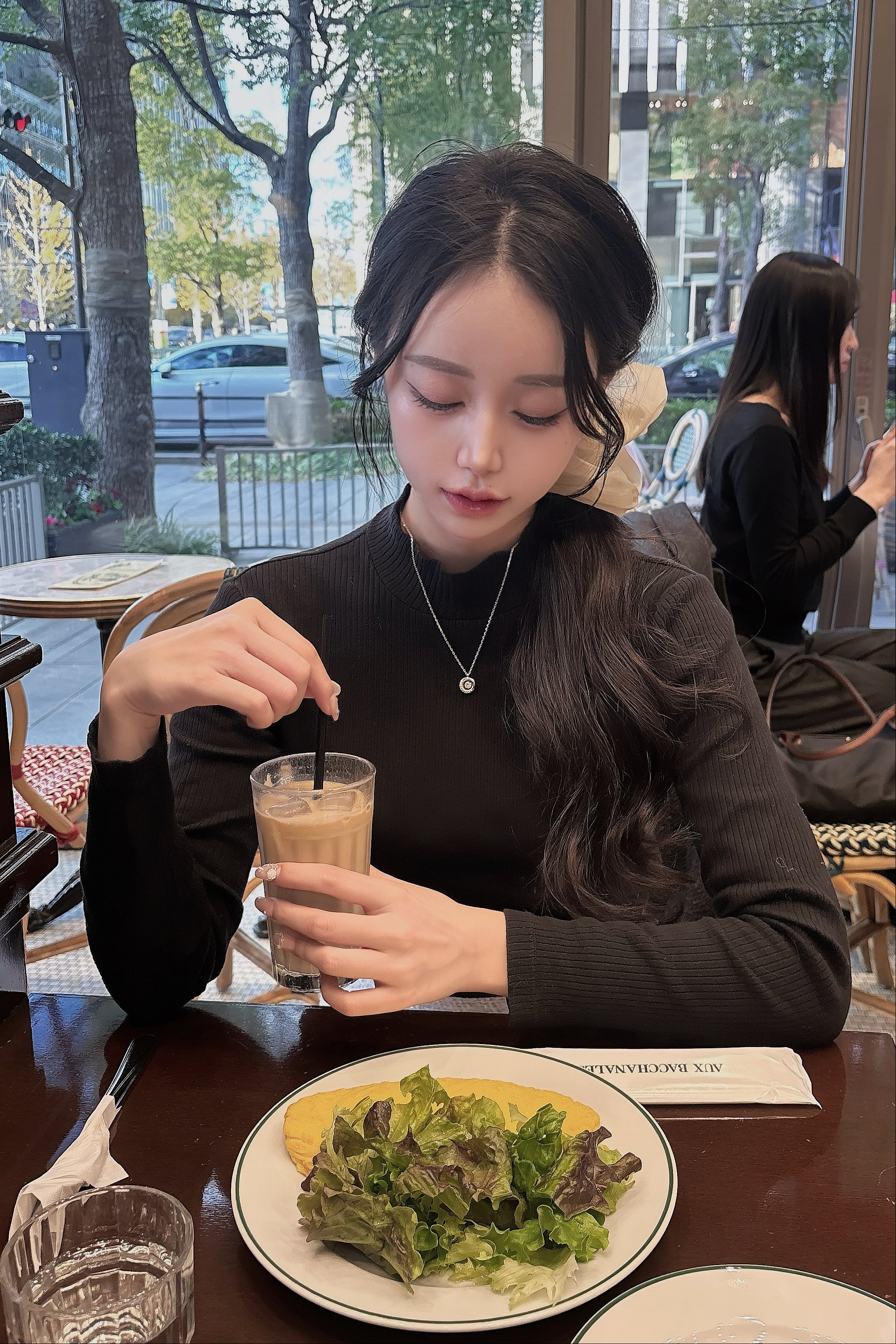 シンプルハイネックリブニット KR12523