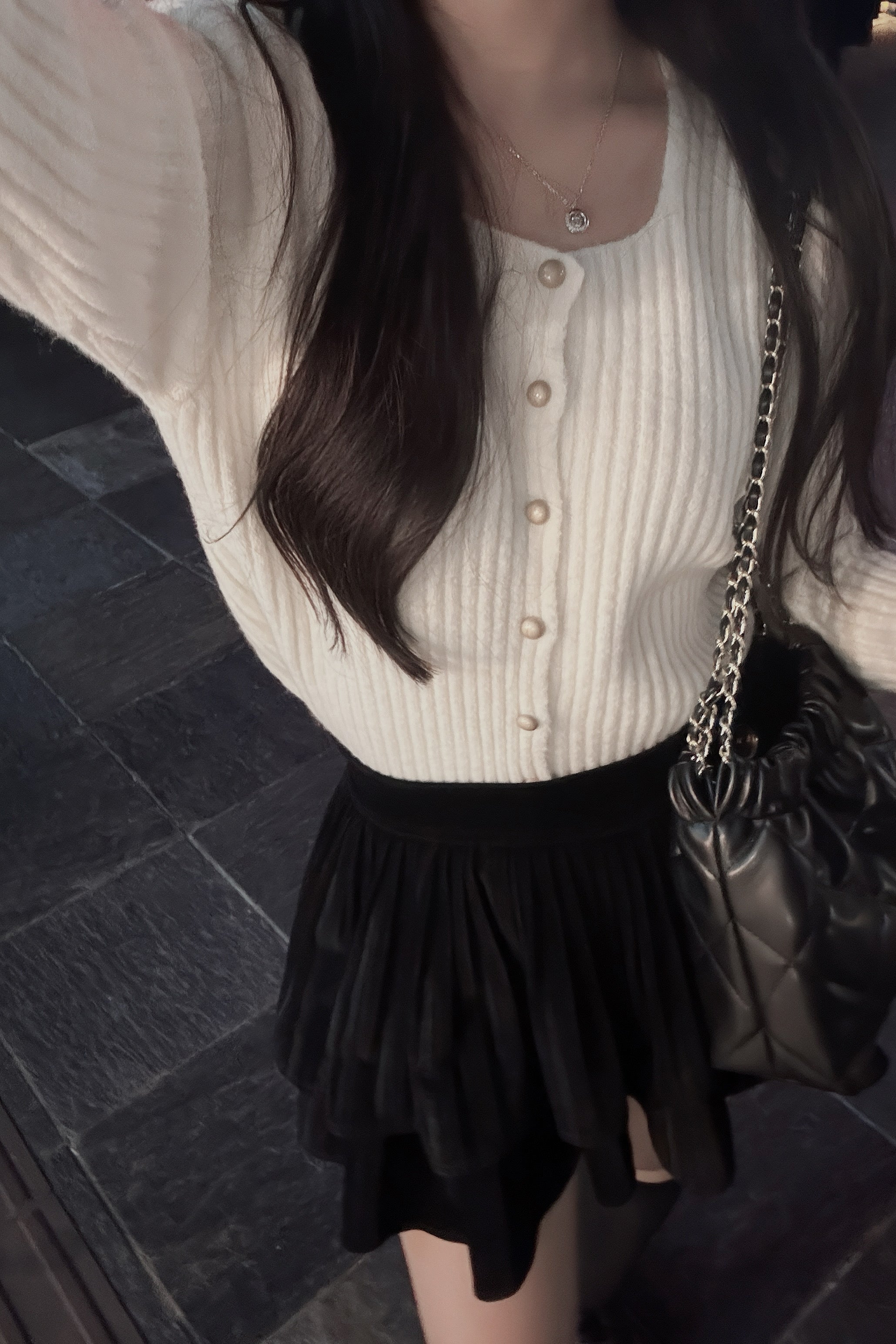 ベーシックフロントボタンカーディガン KR12520