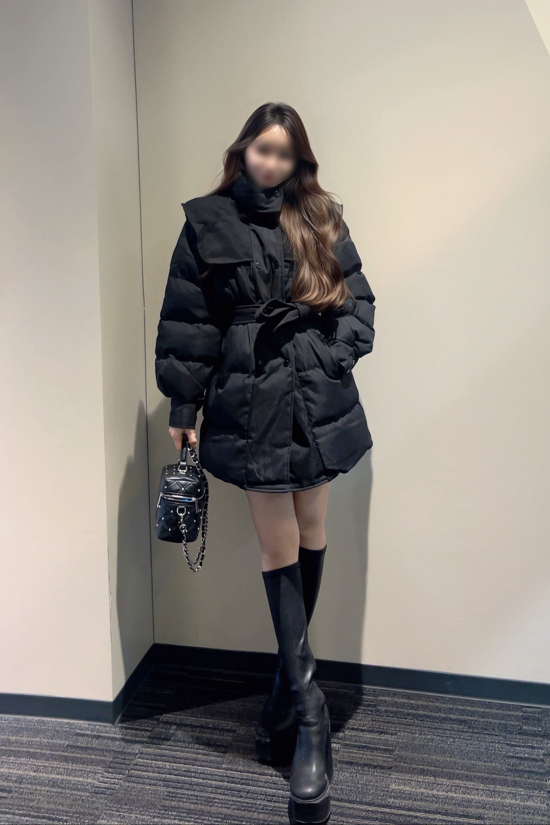 ハイネックミドルダウンコート KR30311