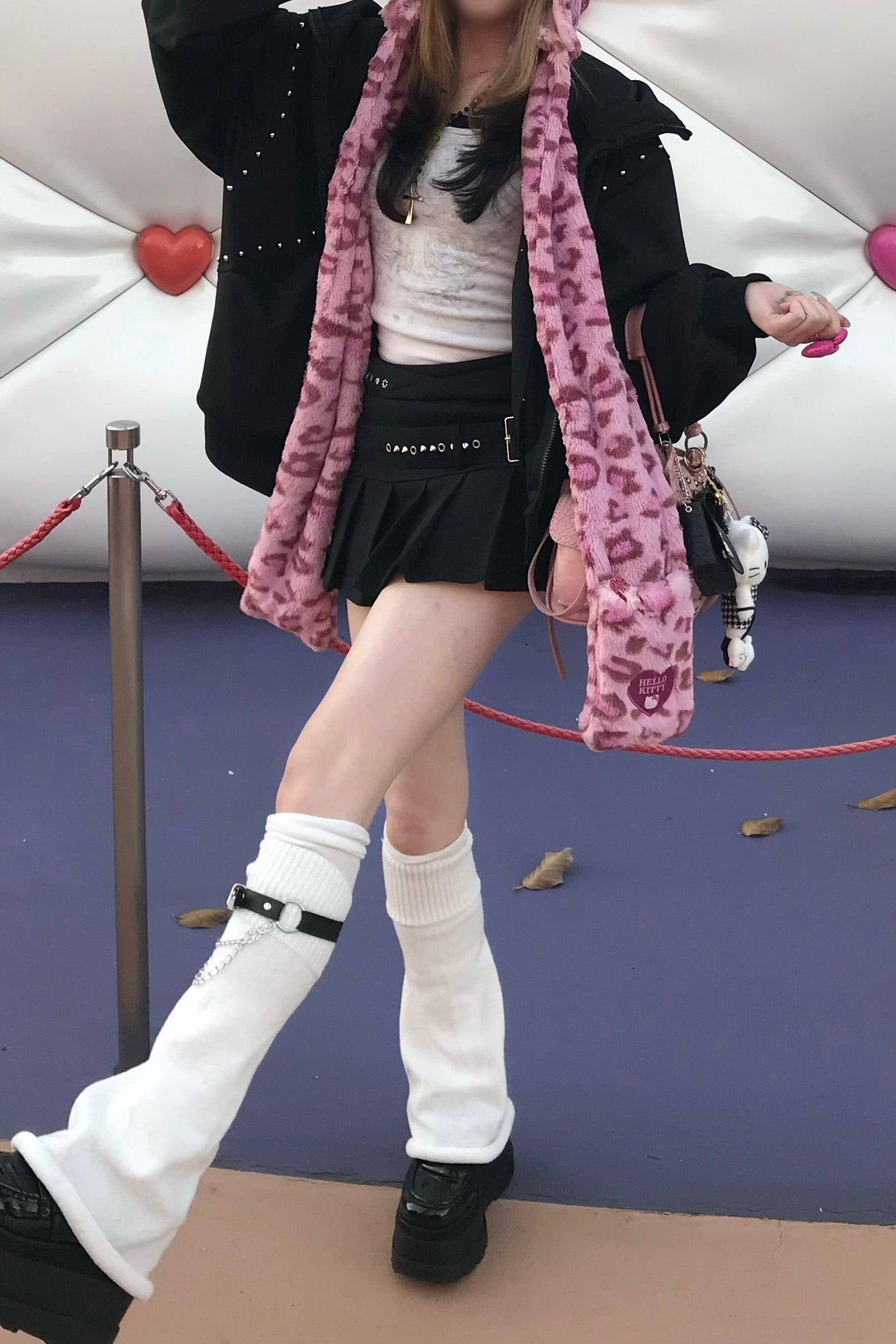 チェーンベルトルーズレッグウォーマー KR13576