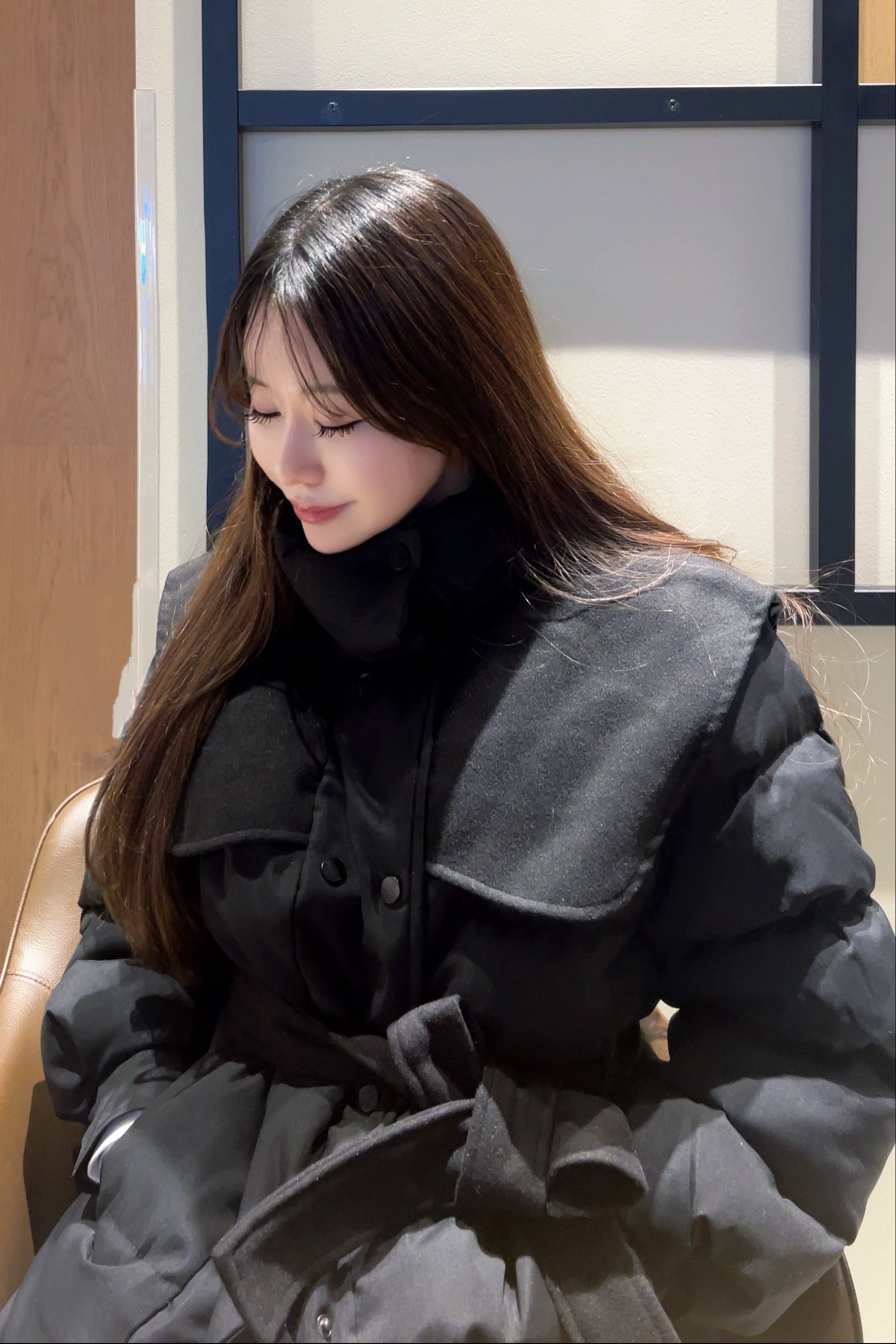 ハイネックミドルダウンコート KR30311