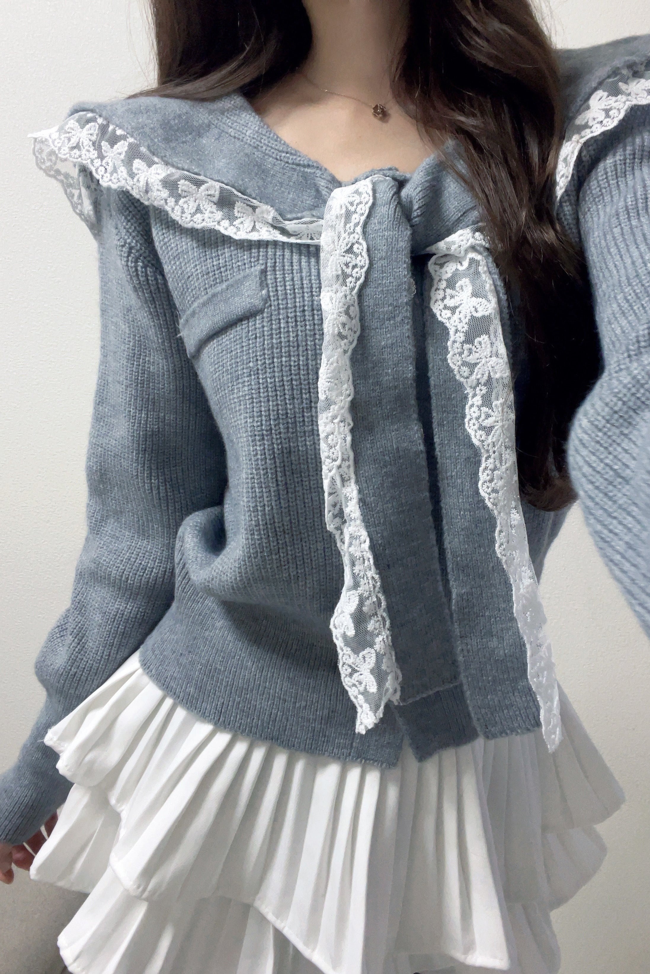 レースセーラーカーディガン KR13785