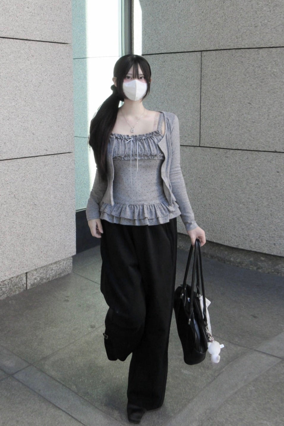 ドットフリルキャミソールカットソー KR13496