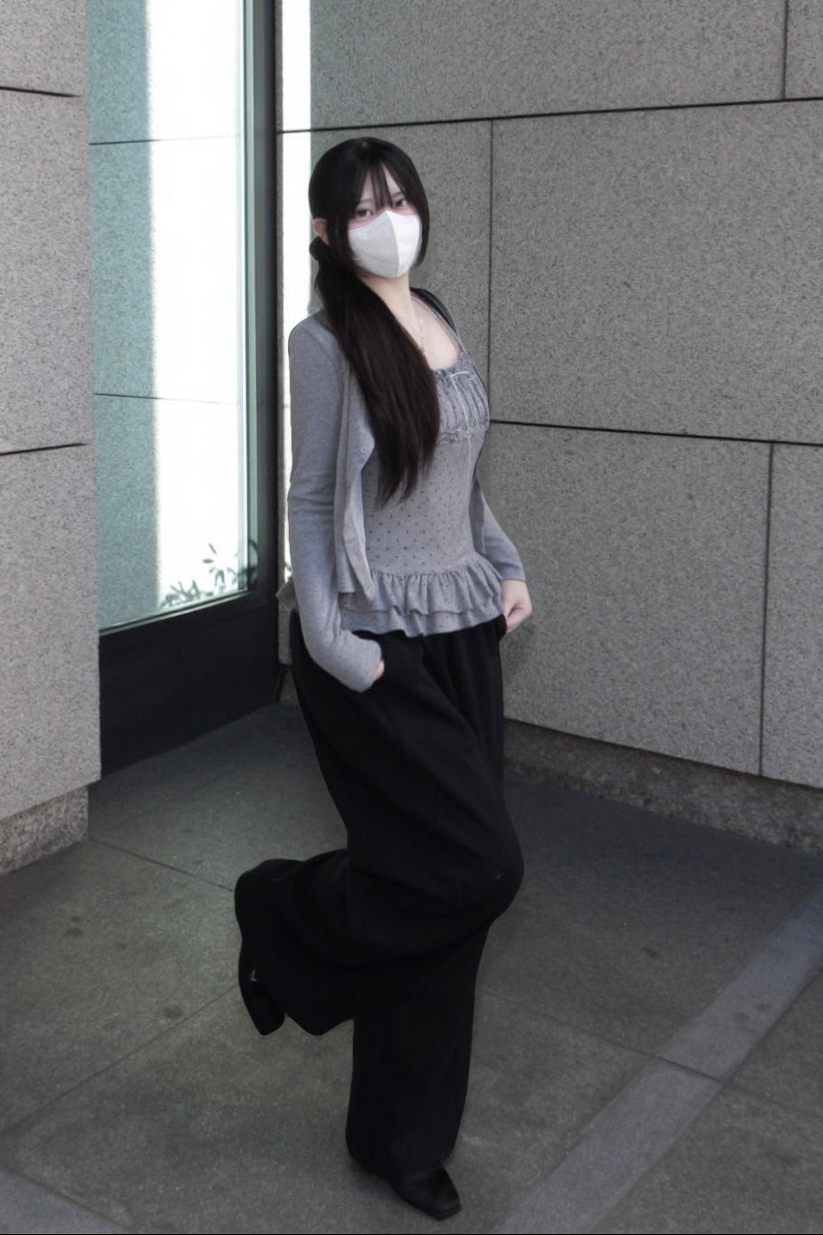 ドットフリルキャミソールカットソー KR13496